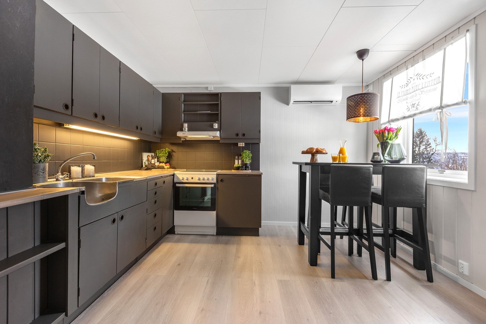 Eldre kjøkkeninnredning, malt de senere år Galleribilde