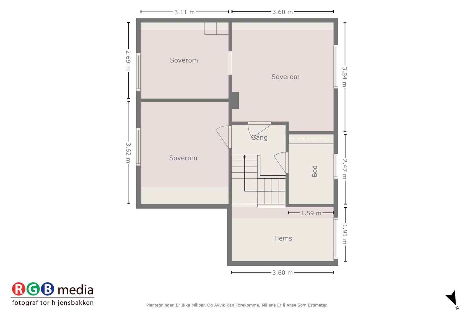 Plantegning for 2.etasje Galleribilde