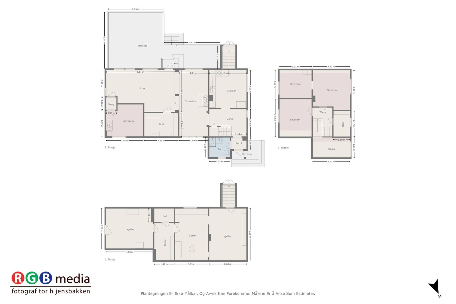 Plantegninger for alle etasjer Galleribilde