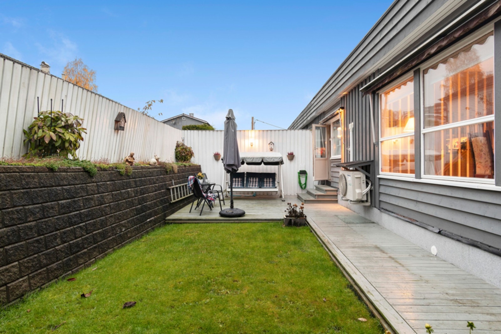 Hagen er vestvendt og har svært gode solforhold Galleribilde