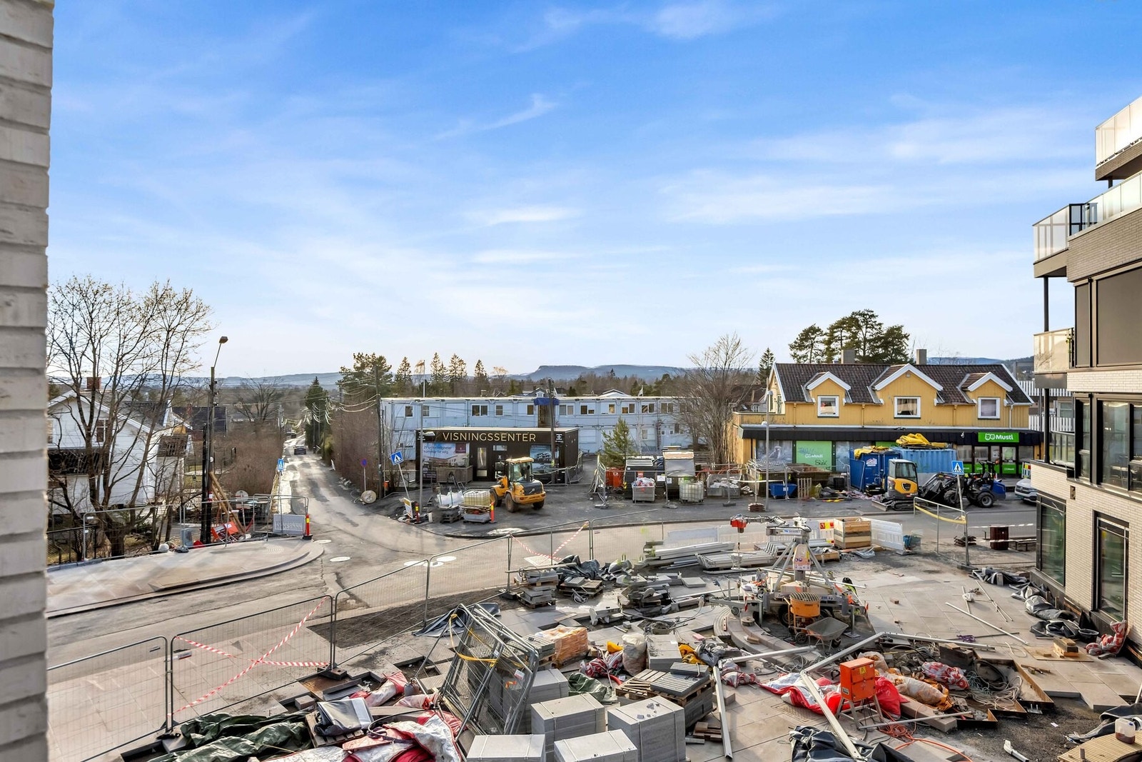 Utsikt fra balkong. Galleribilde