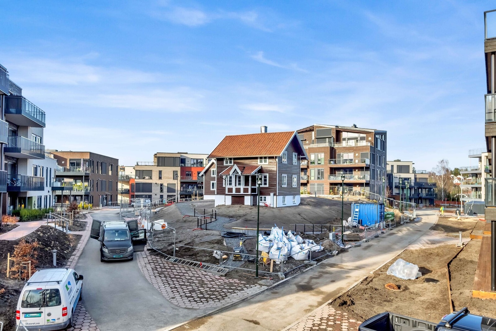 Utsikt fra balkong. Galleribilde