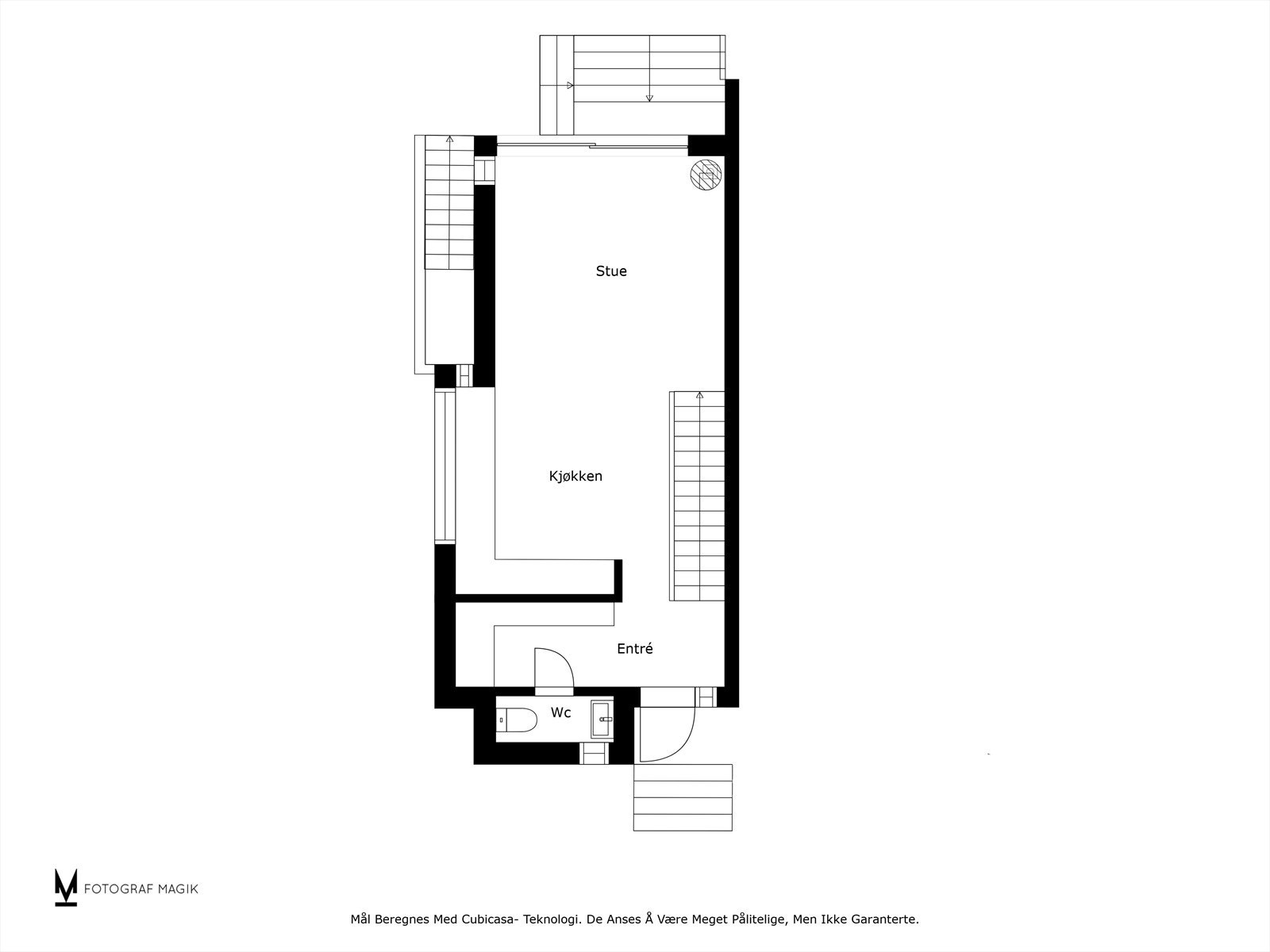 Plantegning - første plan. Galleribilde