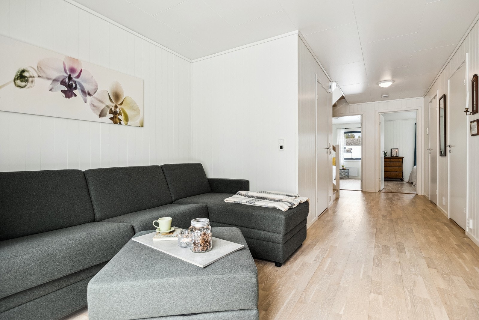 Oppholdsrommet er et fint sted å trekke seg tilbake. Galleribilde