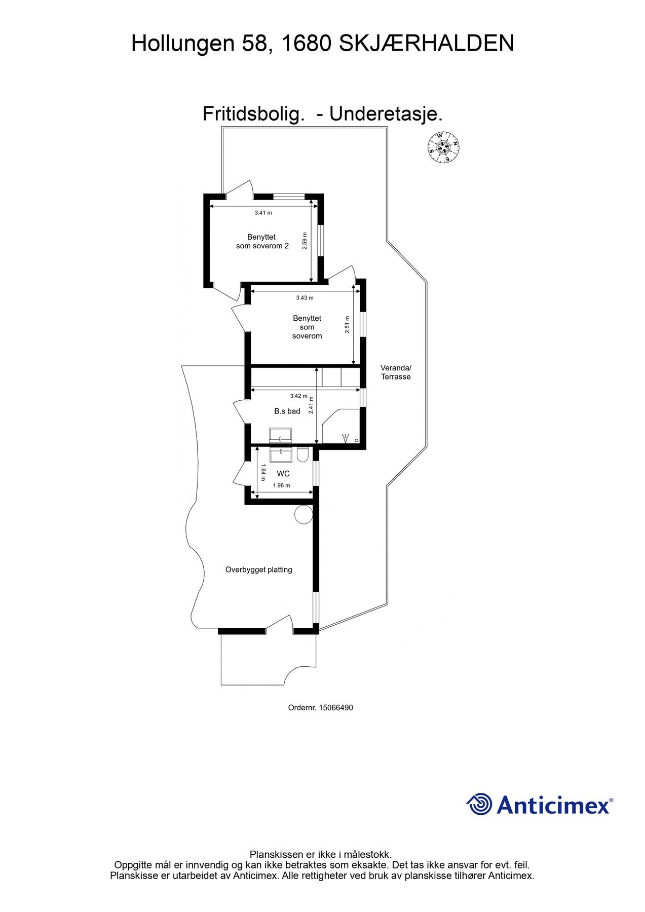 Plantegning - underetasje Galleribilde