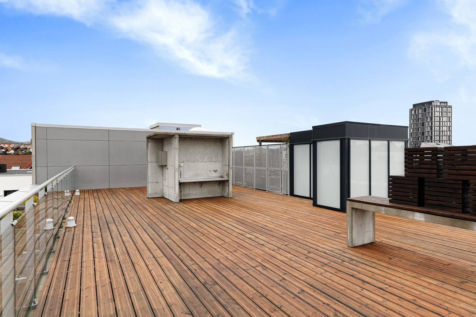 Stor felles takterrasse Galleribilde