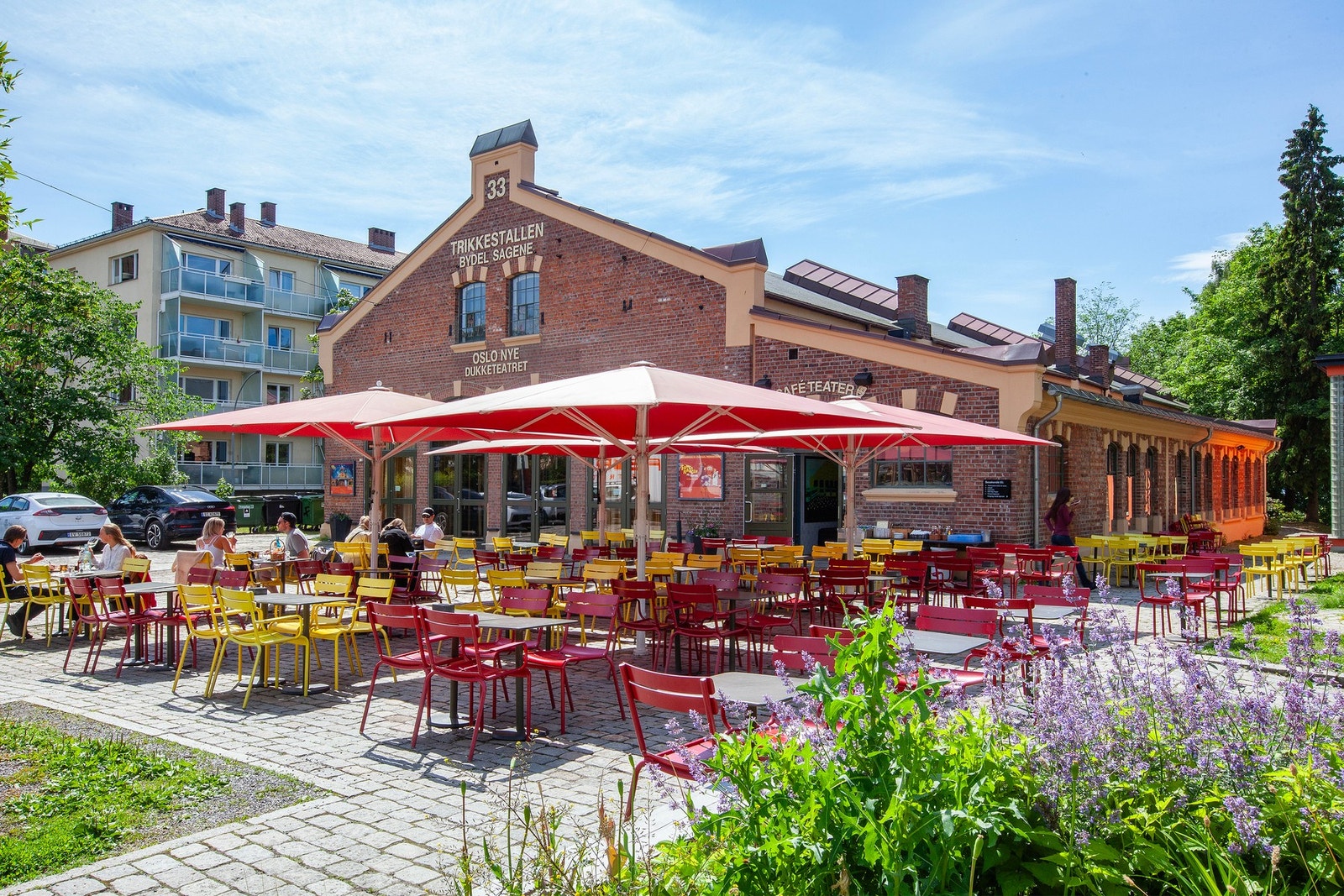 Det er ikke langt til populære Trikkestallen på Torshov. Galleribilde