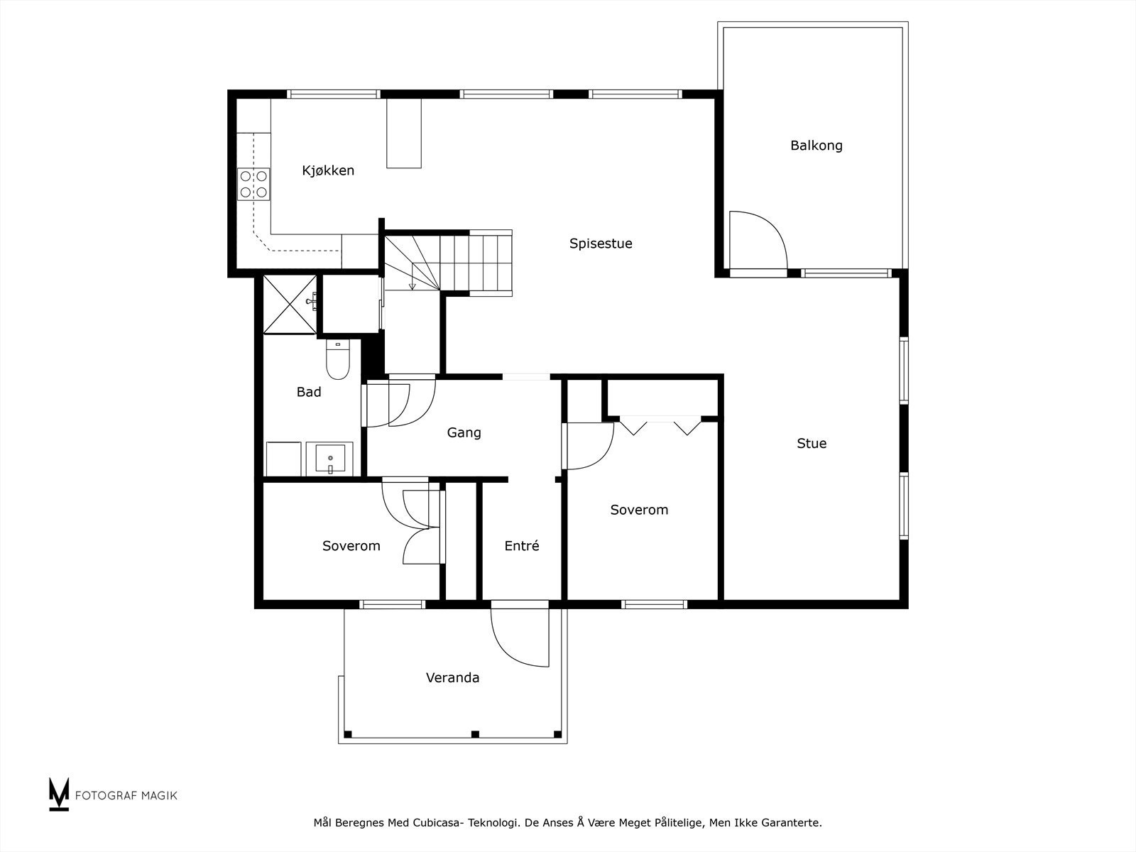 Plantegning - hovedplan. Galleribilde
