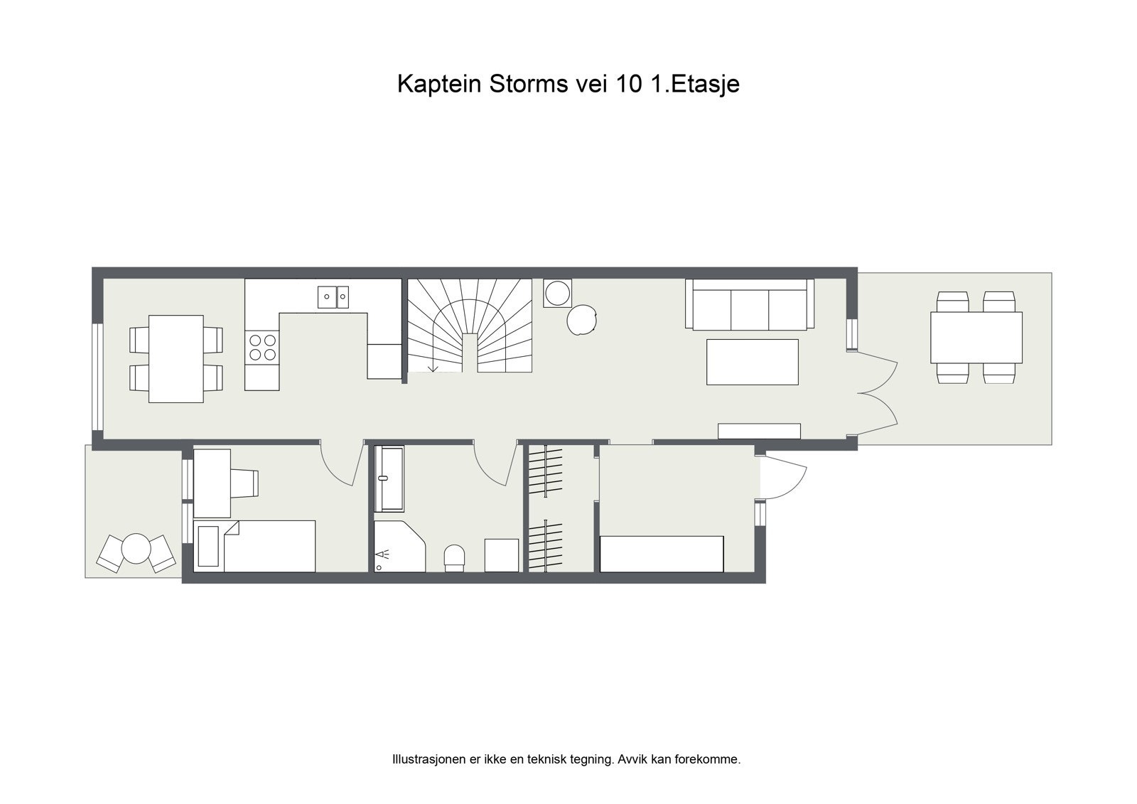 Plantegning 1.etasje. Galleribilde