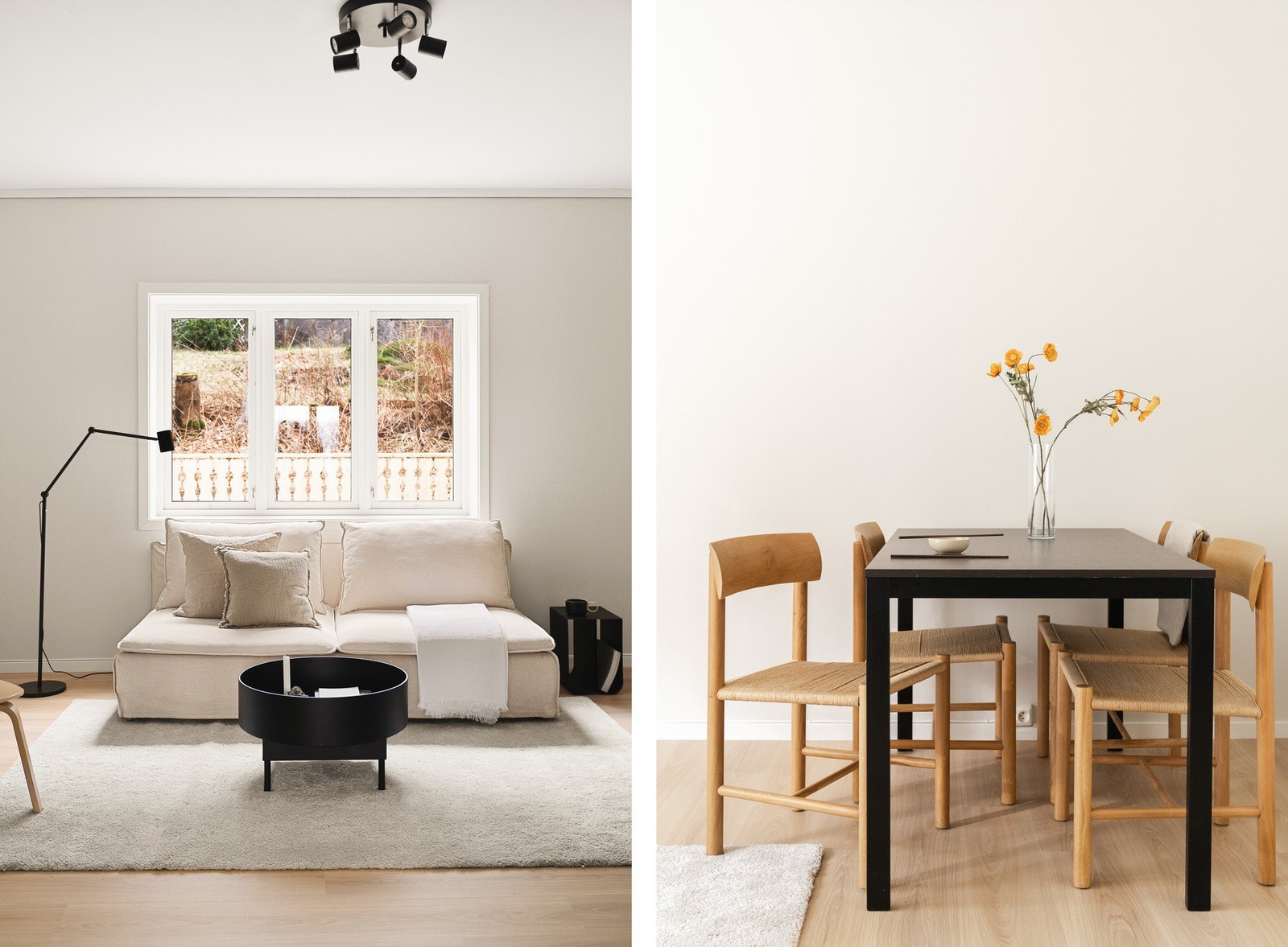 Store vindusflater slipper inn rikelig med naturlig lys. Galleribilde