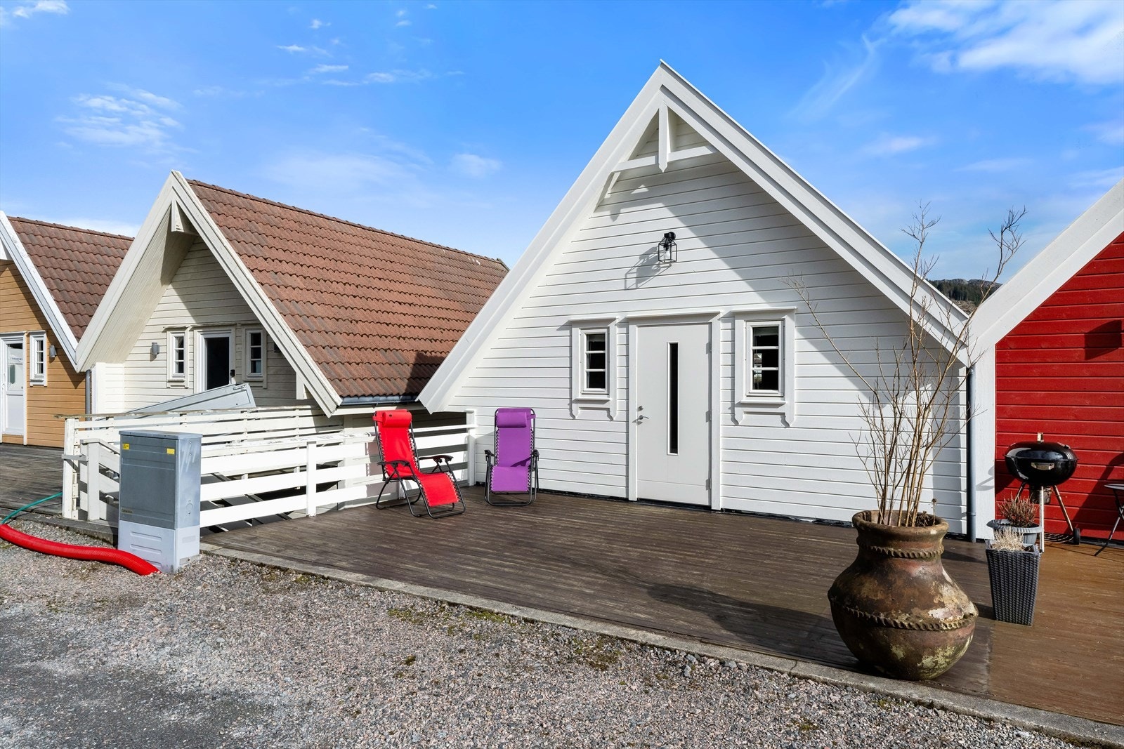 Selger informerer om at det kan parkeres like utenfor Galleribilde