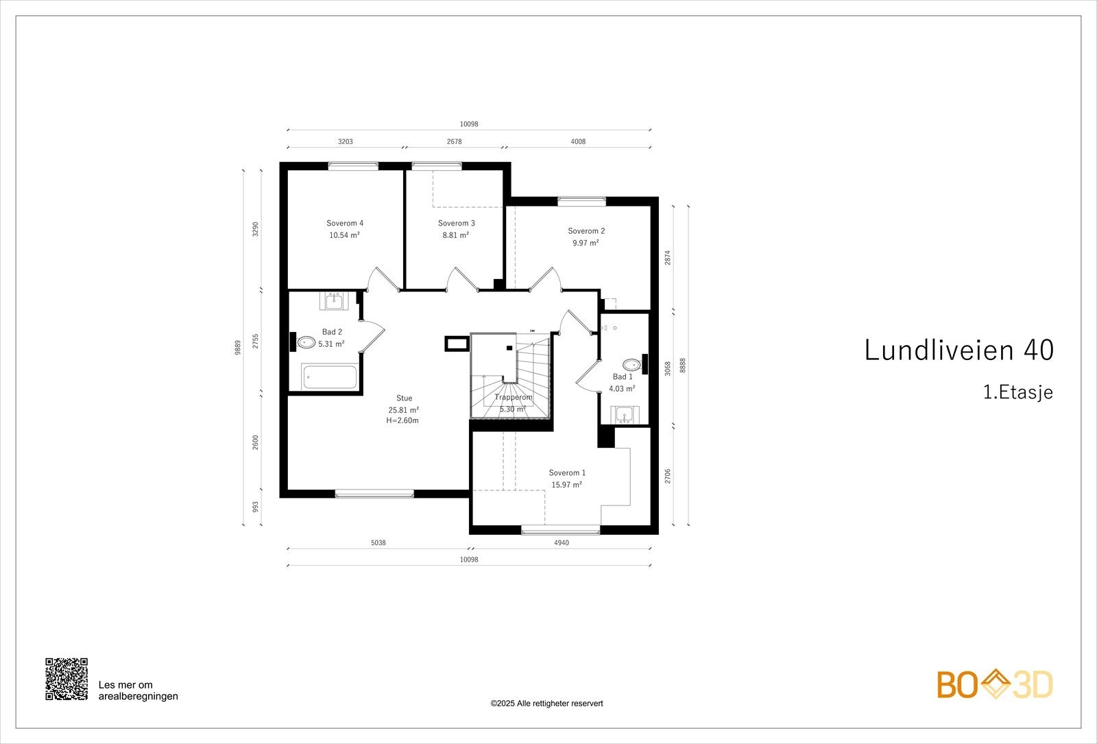 Plantegning 2. etasje Galleribilde