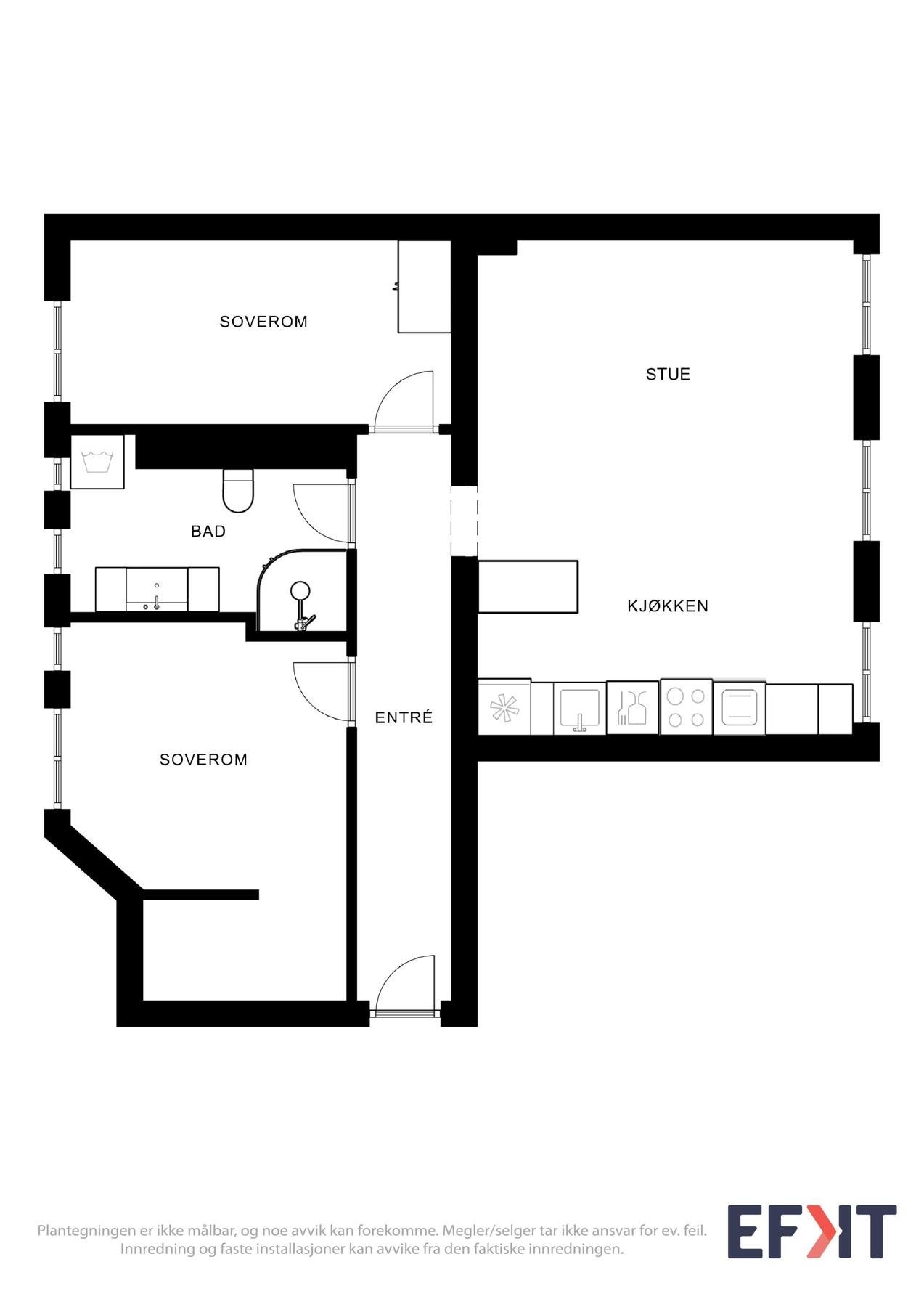 Plantegning Galleribilde