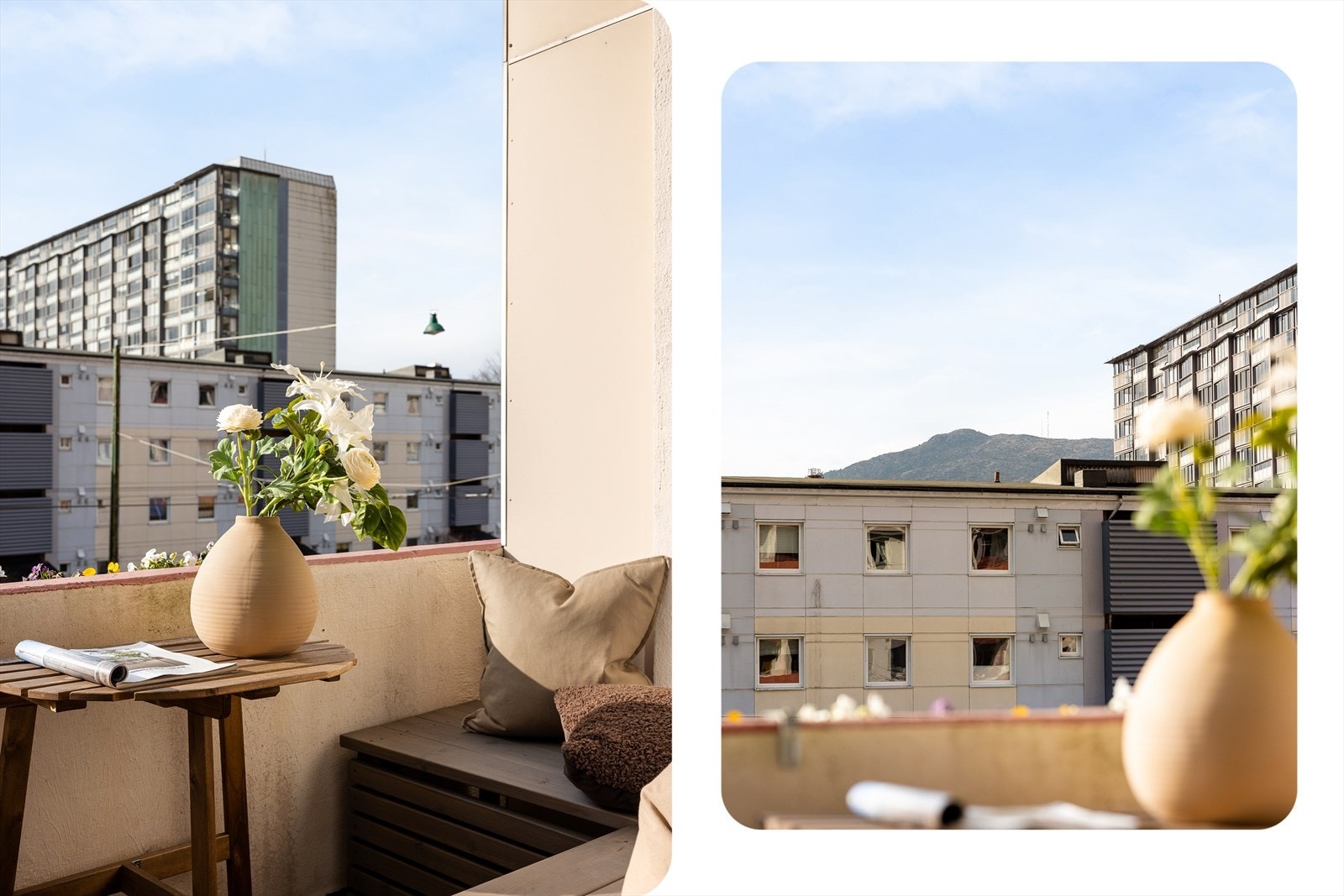 Her er det gode solforhold, et hyggelig sted å nyte varme dager. Galleribilde