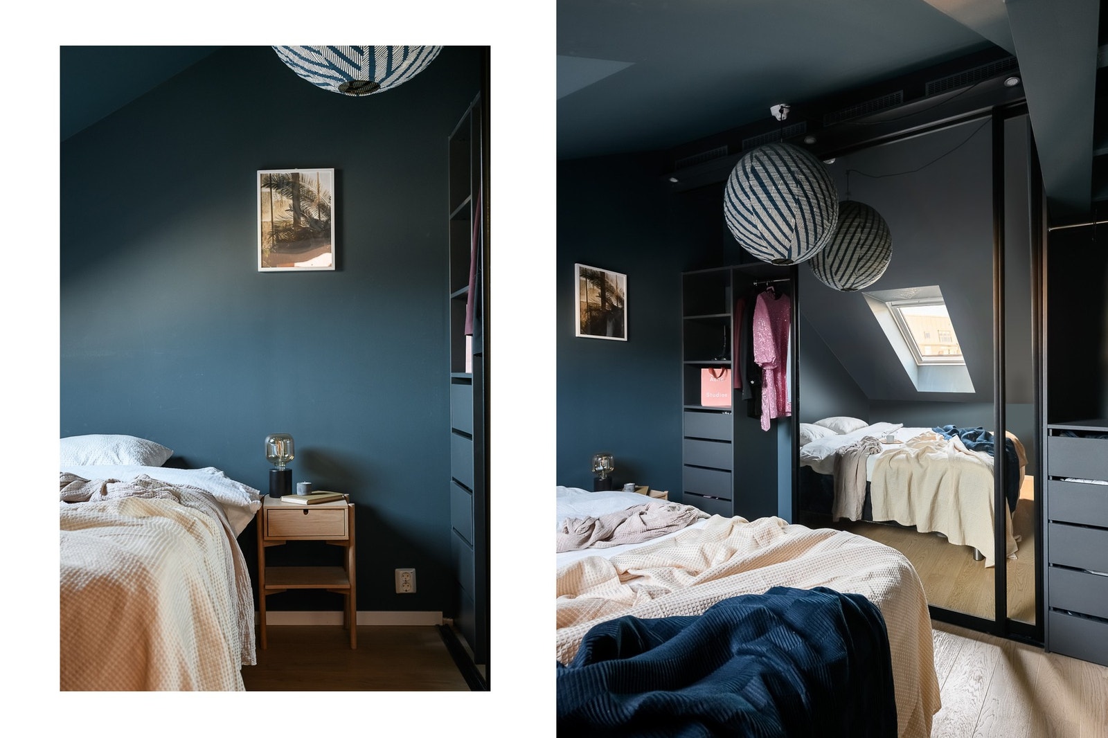 Det største soverommet oppe er innredet med skyvedørsgarderobe. Galleribilde