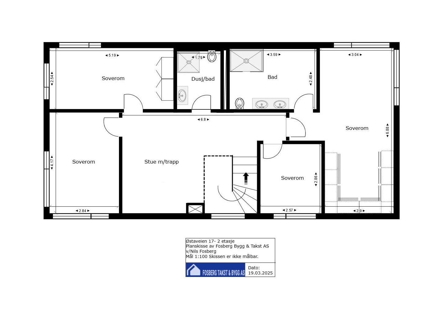 Planløsning 2. etasje Galleribilde