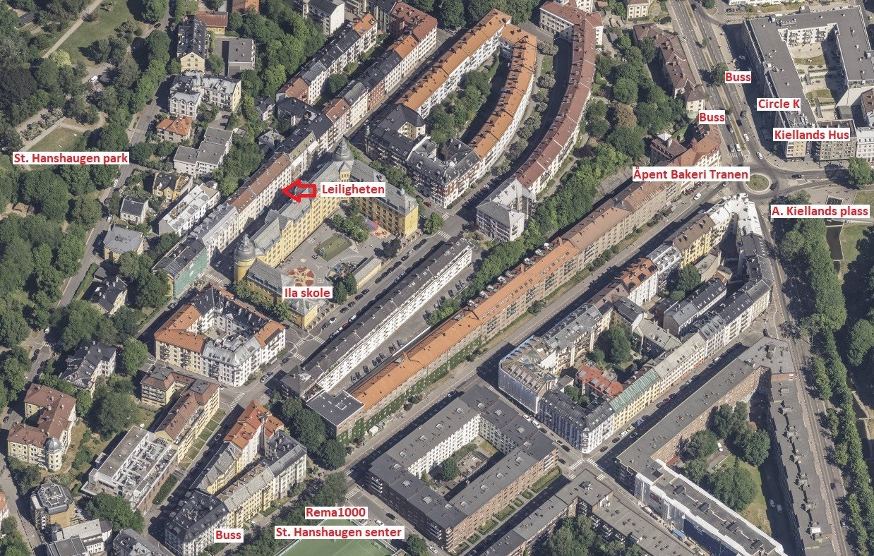 Oversikt over nærområdet. Galleribilde