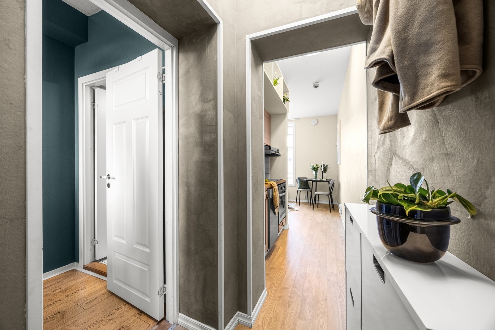 Entreen er både innbydende og praktisk. Galleribilde