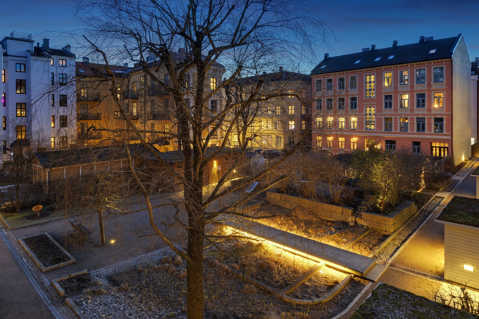 Borettslaget er pent opparbeidet for beboerne Galleribilde