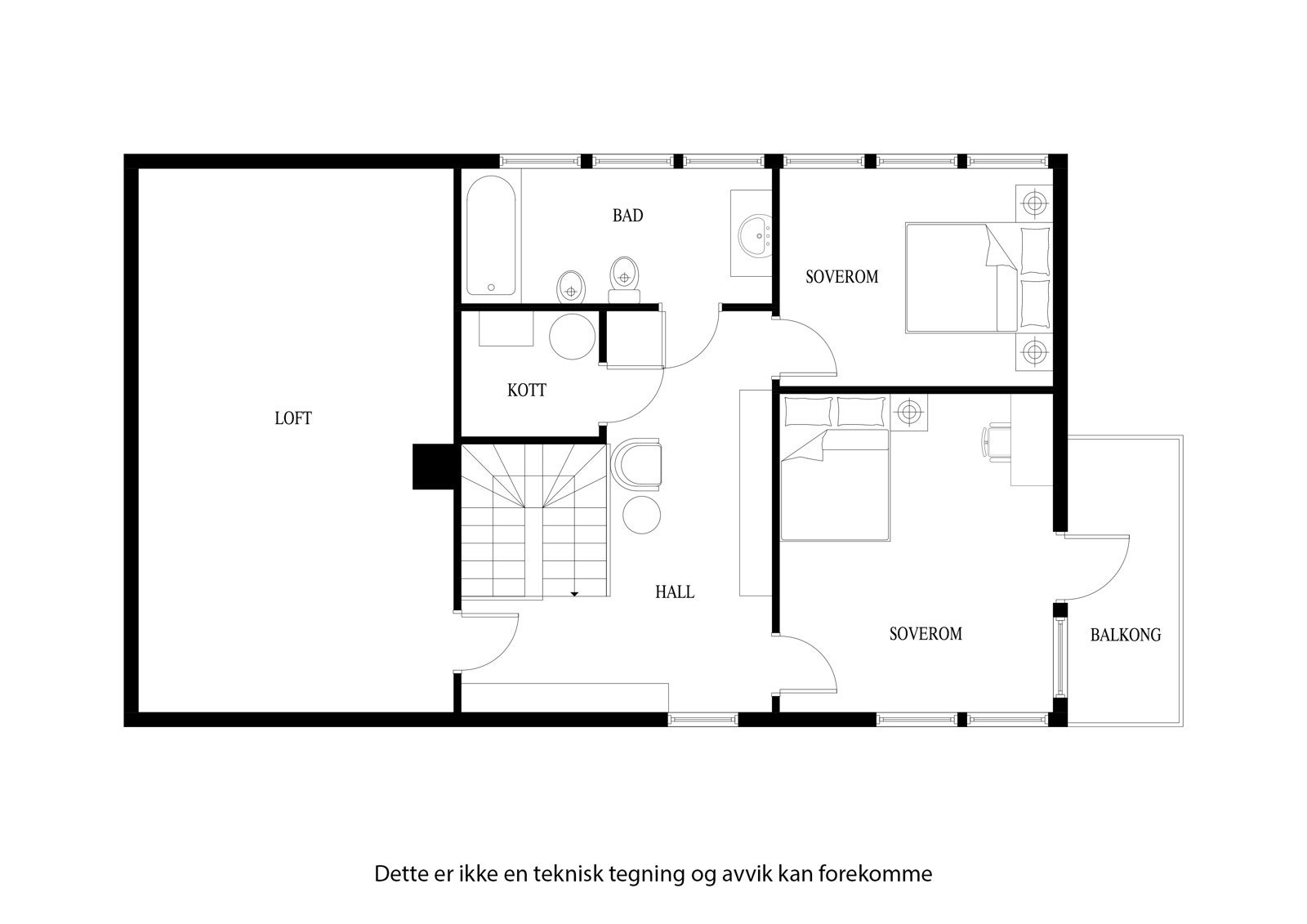 Plantegning 2. etg Galleribilde