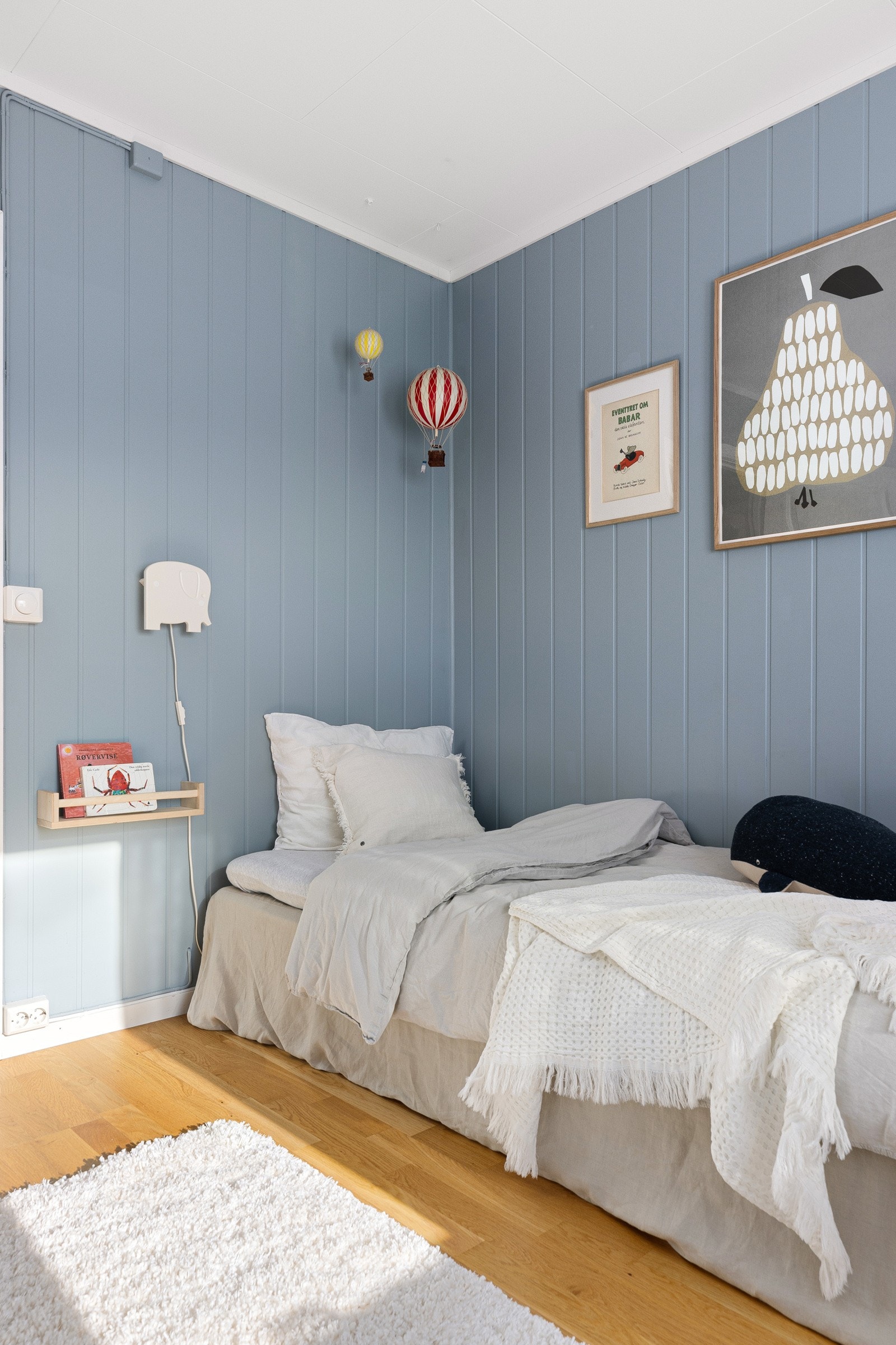 I dag benyttes rommet som barnerom, men rommet kan enkelt tilpasses ulike behov. Galleribilde