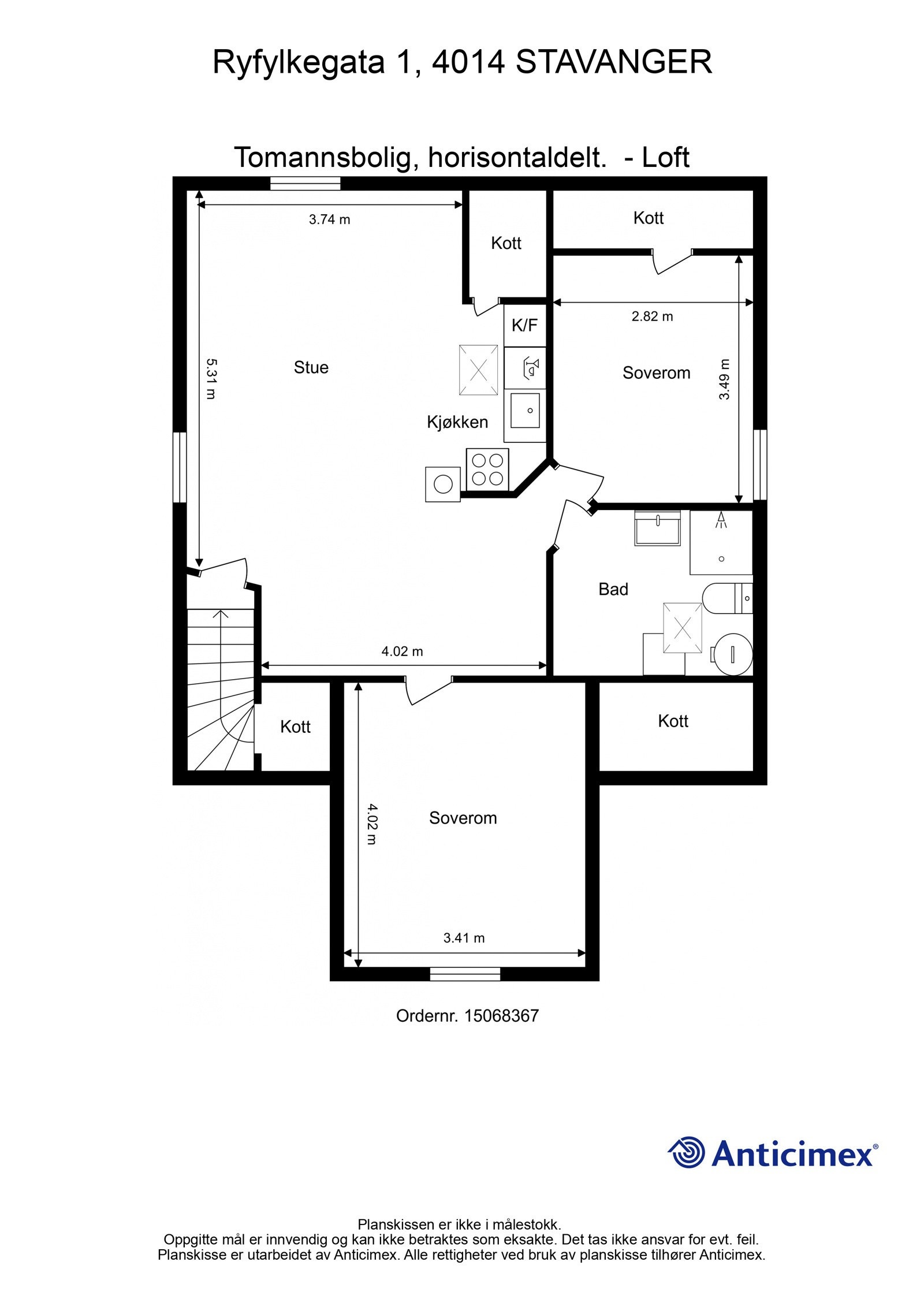 Plantegning | Loft Galleribilde