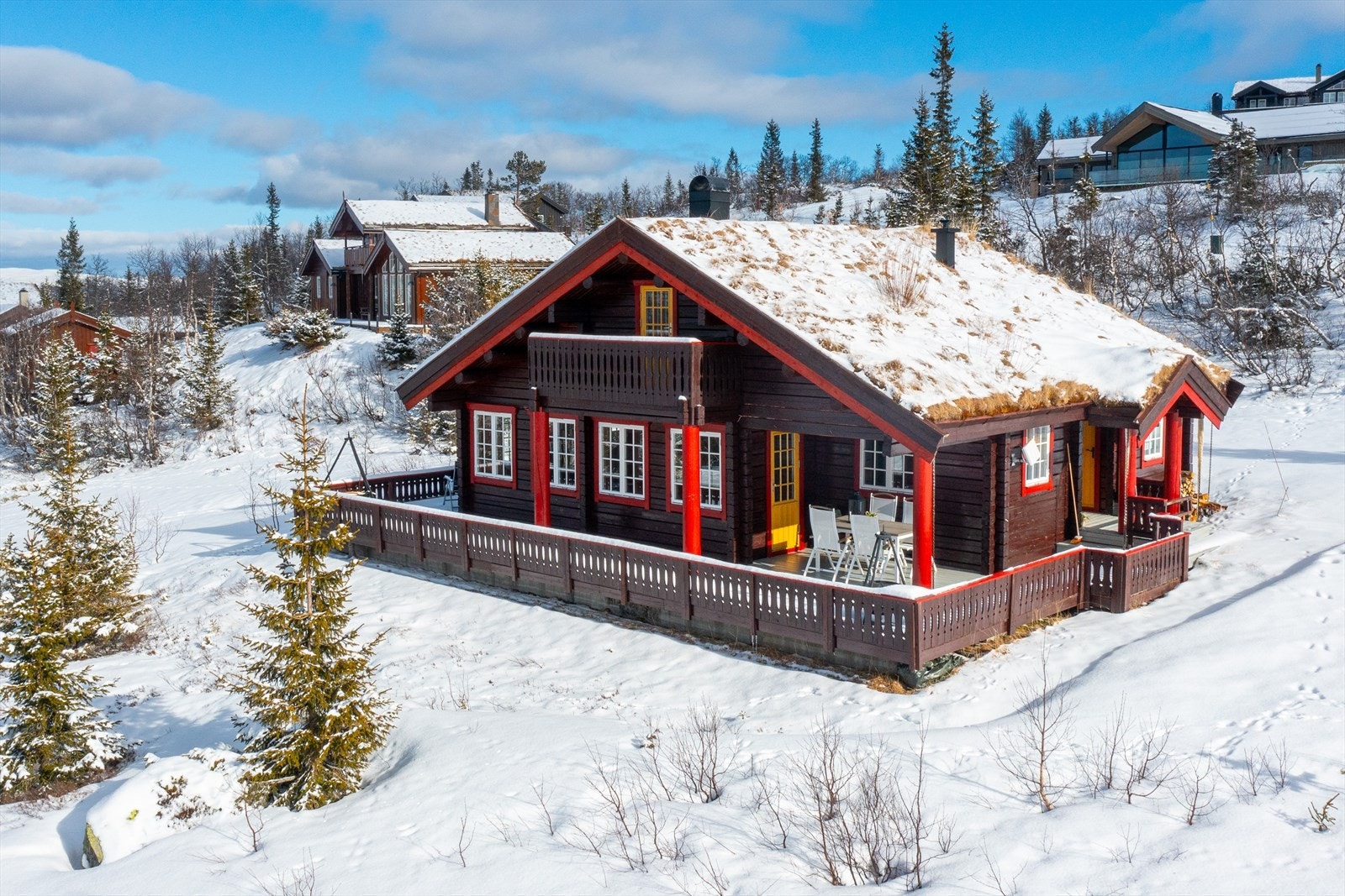 Det er en tradisjonell fjellhytte som holder god standard. Galleribilde