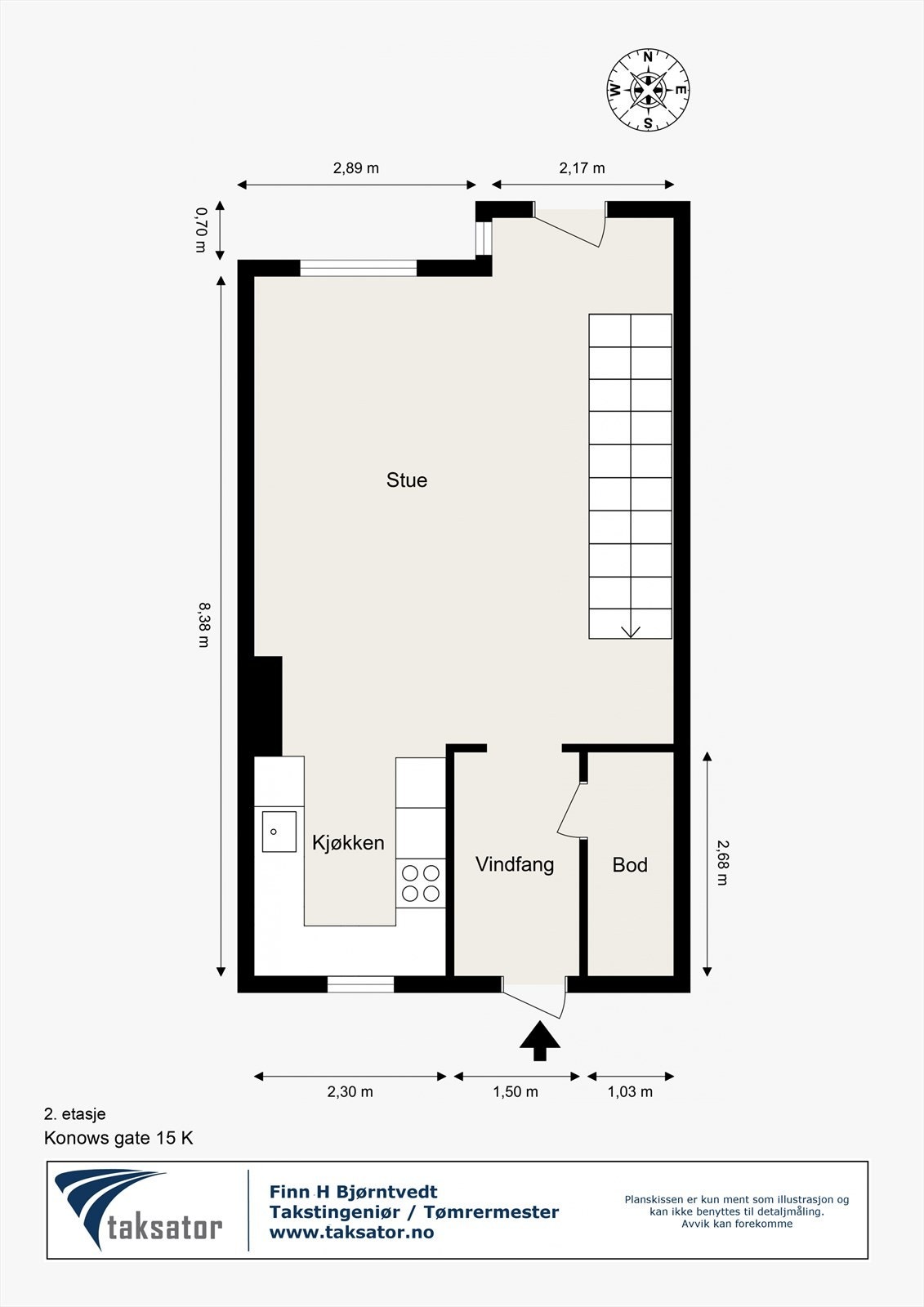 Plantegning 2. etasje Galleribilde