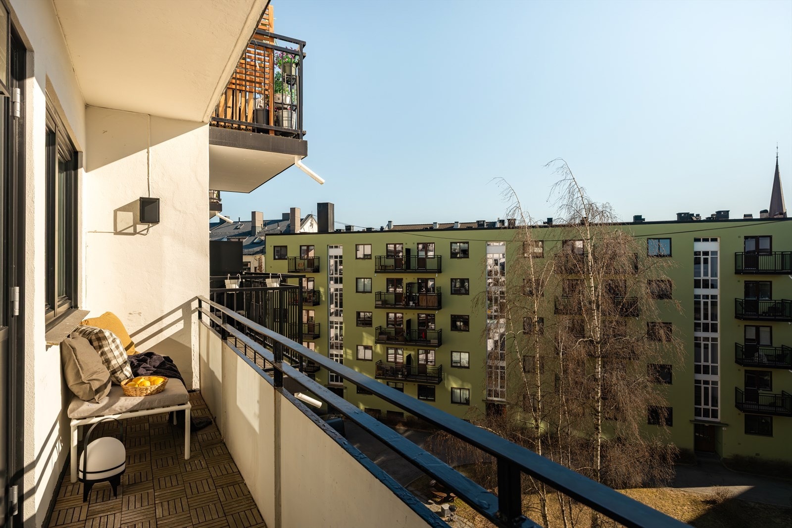 Balkongen er på 6 kvm og er sydvendt. Galleribilde