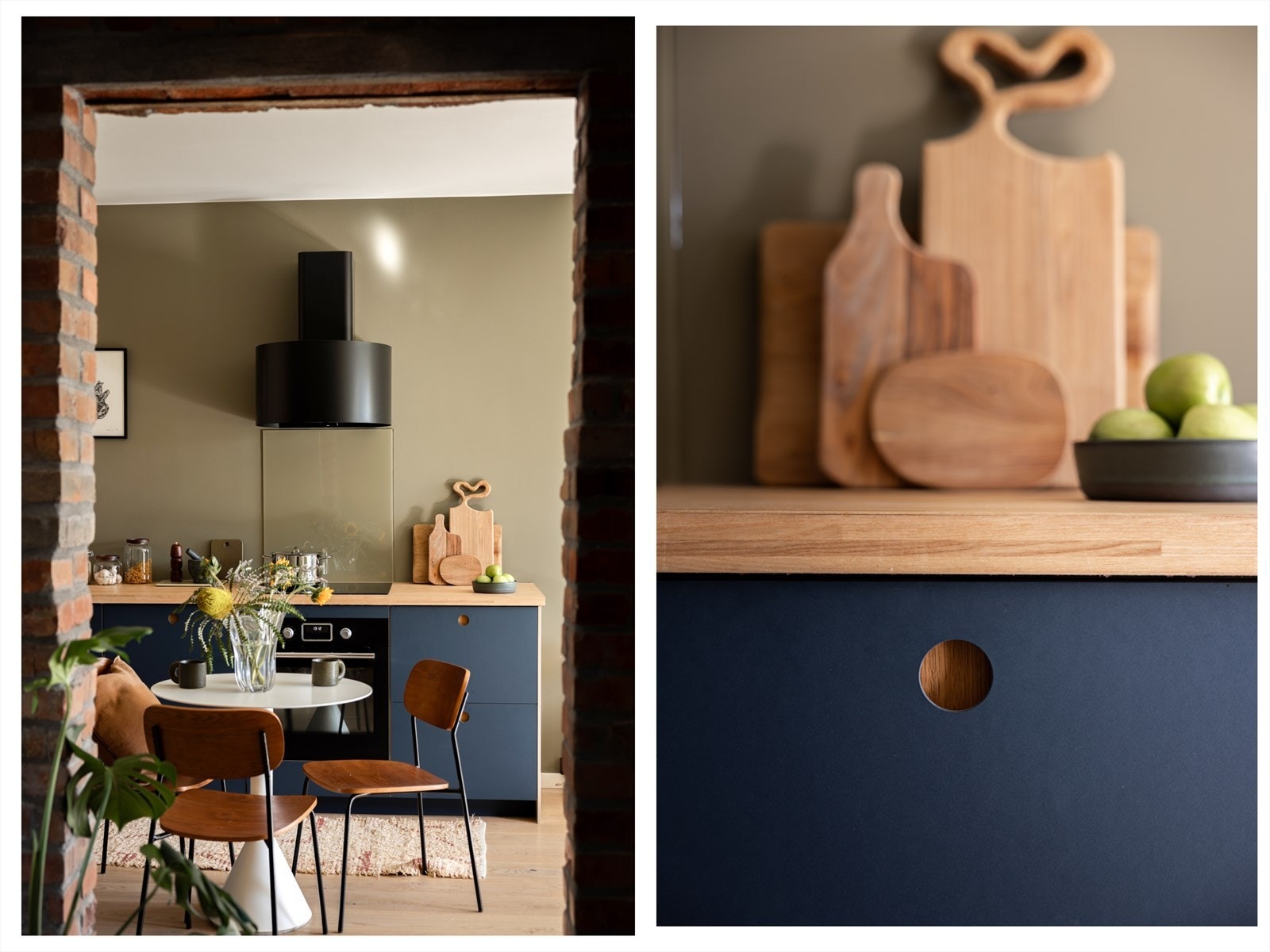 Kjøkkenet har en original, smakfull utførelse. Galleribilde