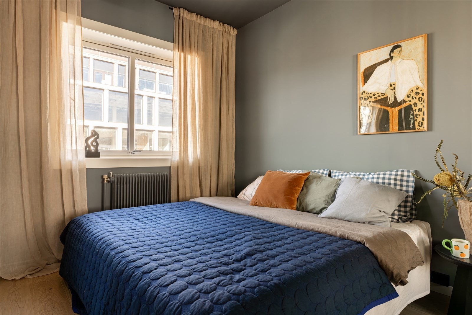 Plass til dobbeltseng på hovedsoverommet. Galleribilde