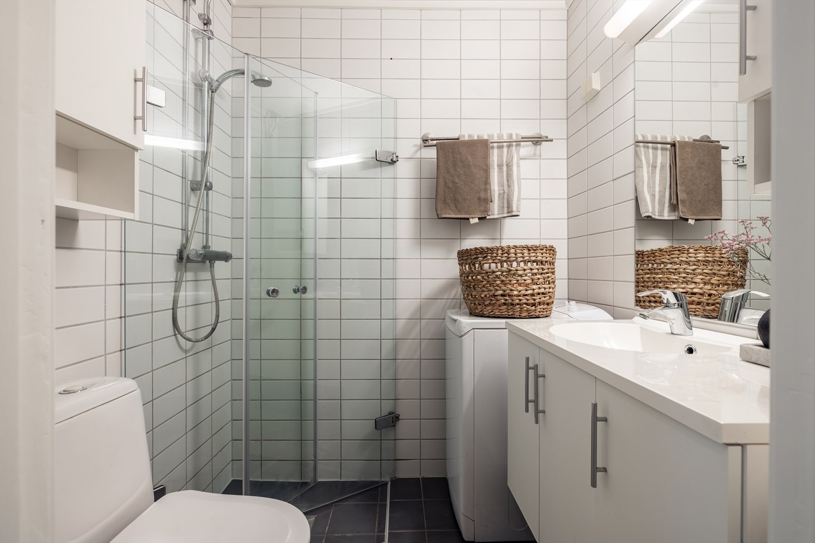 Bad ble rehabillitert i regi av borettslaget i 2006/2007. Galleribilde