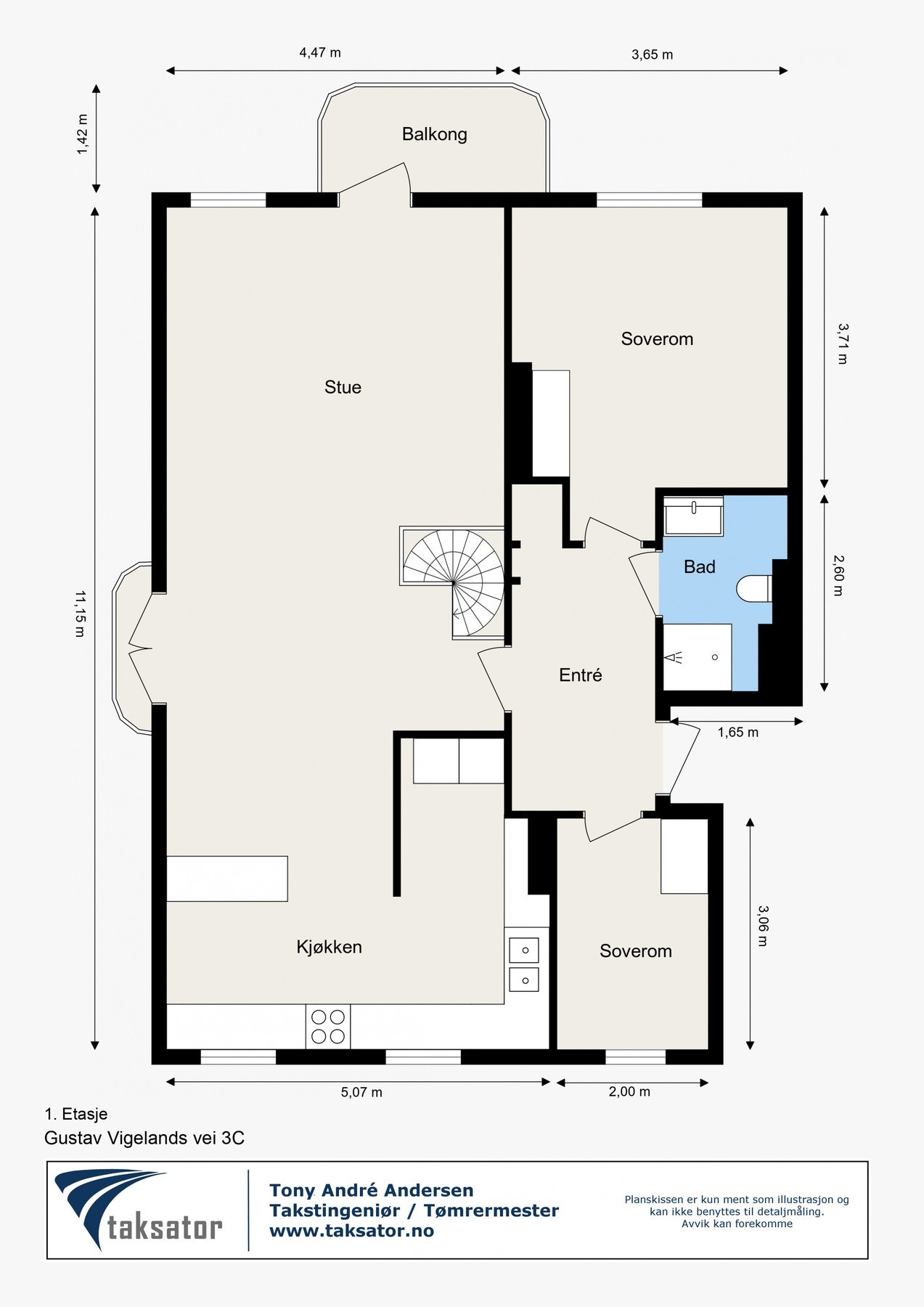 Plantegning 1. etasje Galleribilde