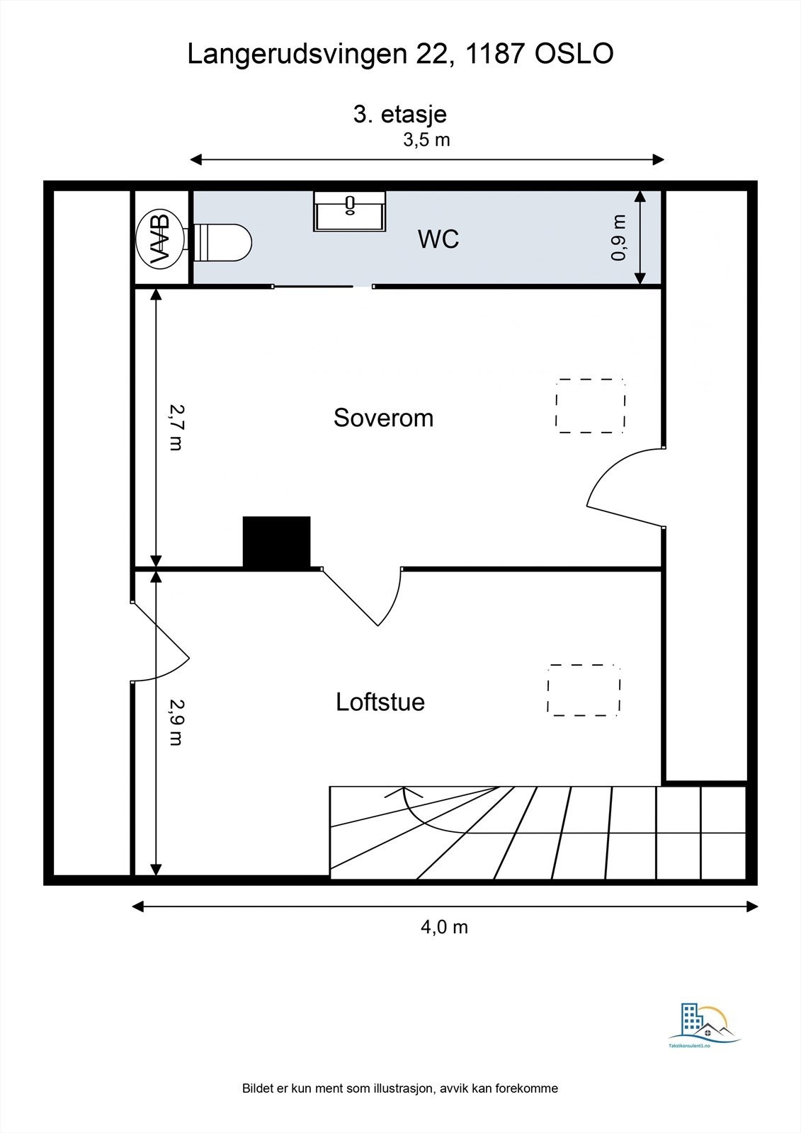 Plantegning til orientering - 3. etasje Galleribilde