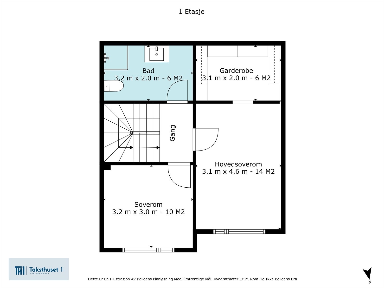 Planskisse 1. etasje Galleribilde