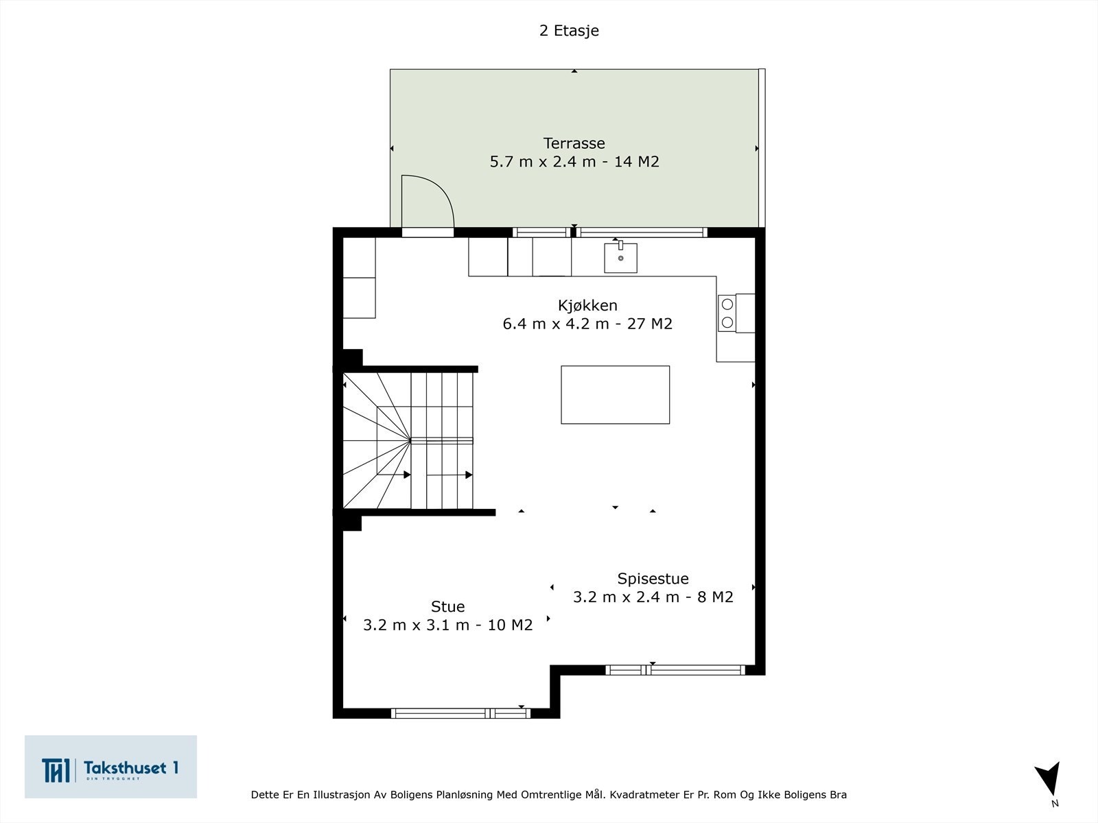 Planskisse for 2. etasje Galleribilde