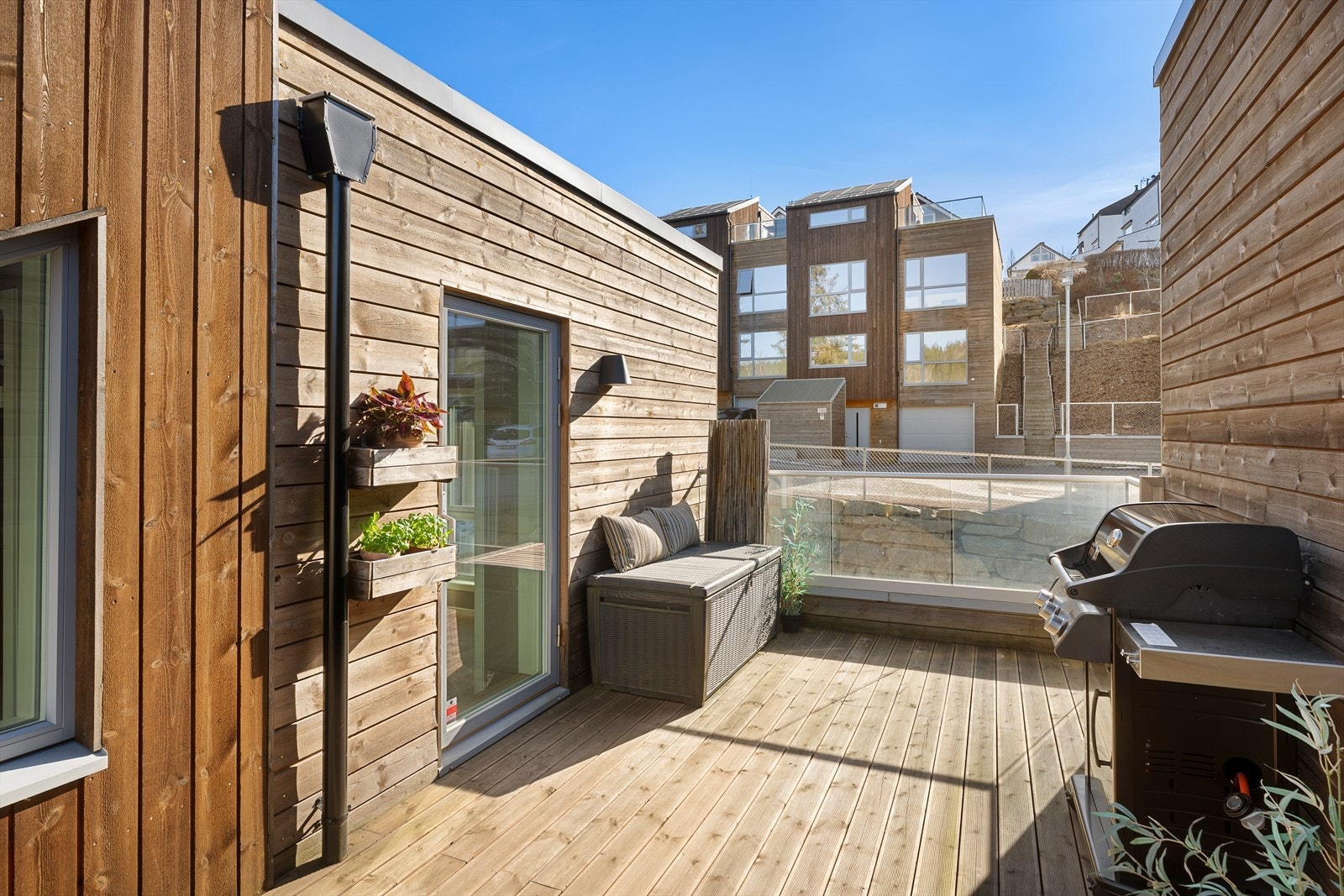 God plass til lounge, grill og ønsket utemøblement på takterrassen. Galleribilde