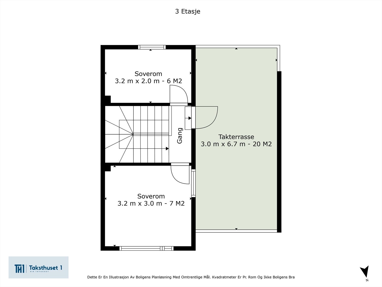 Planskisse 3. etasje Galleribilde