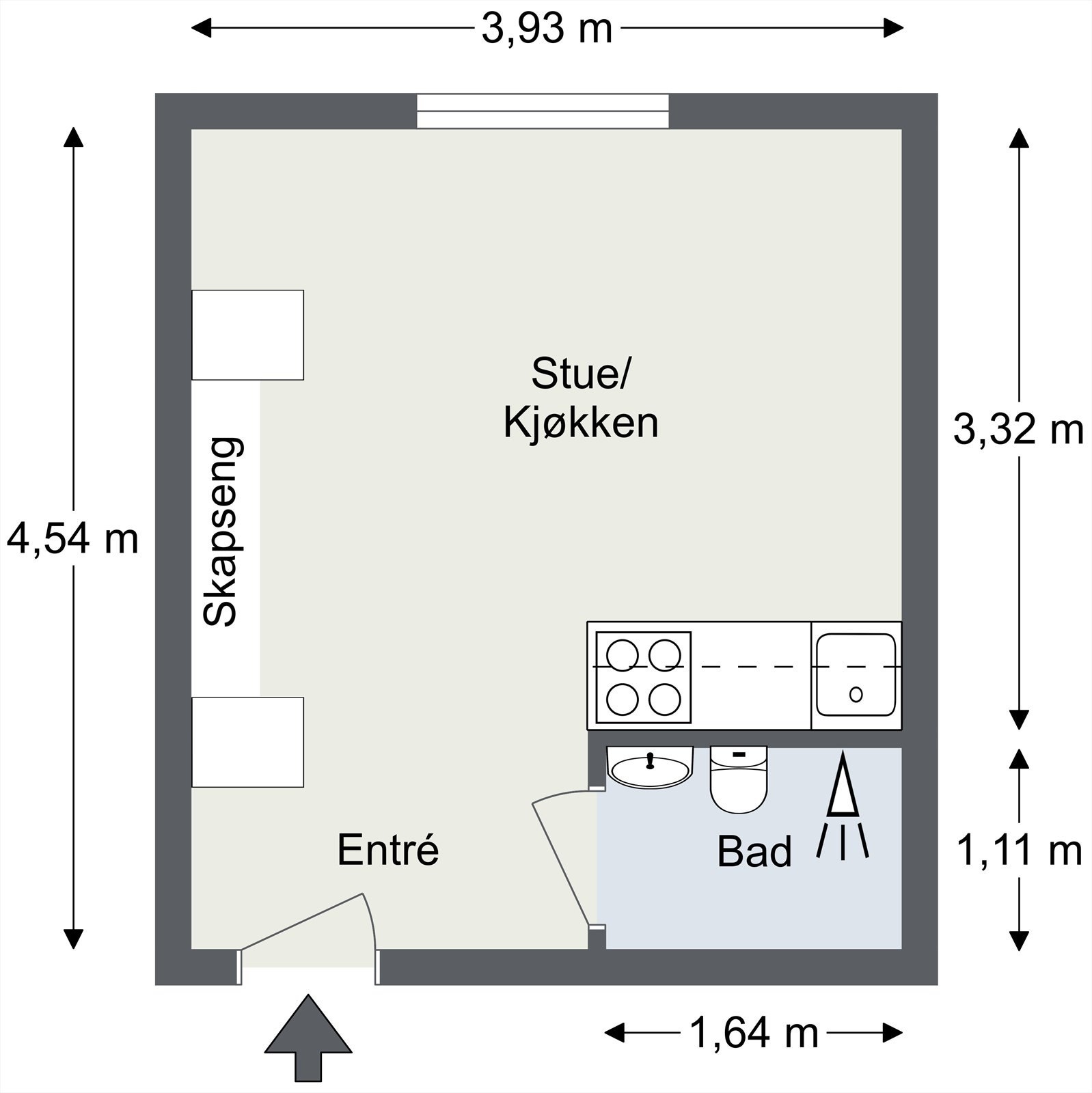 Plantegning til orientering. Galleribilde