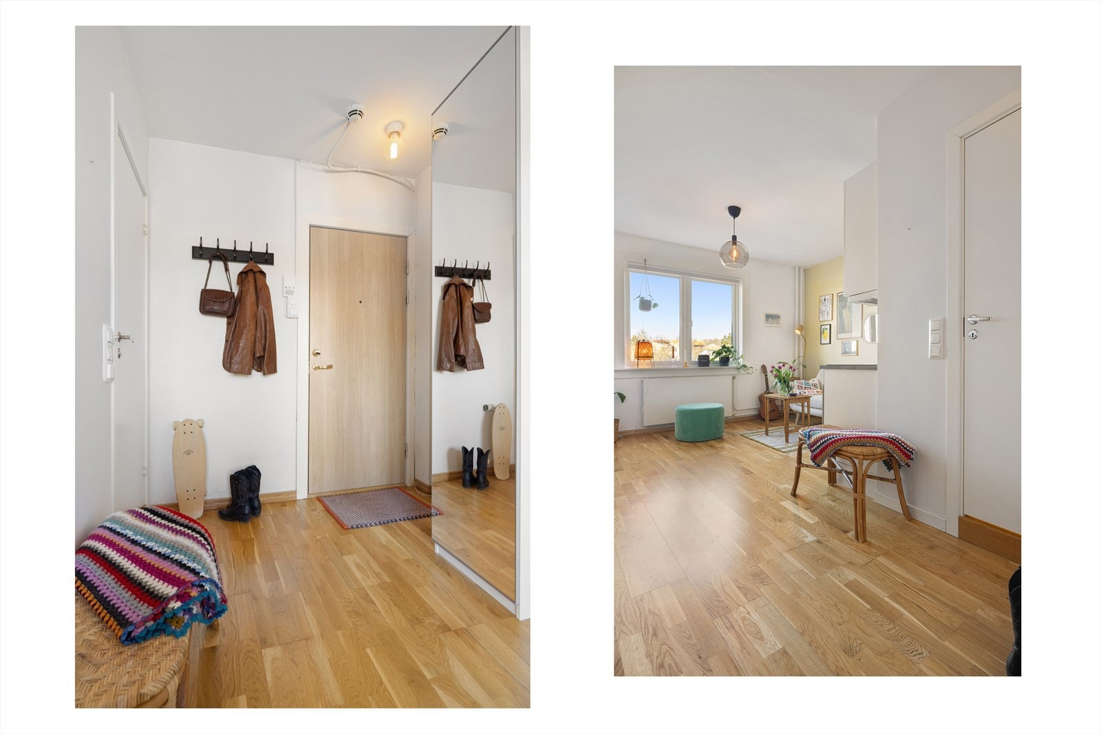 Boligen har to garderobeskap for oppbevaring av klær og tilbehør, som medfølger handelen. Galleribilde