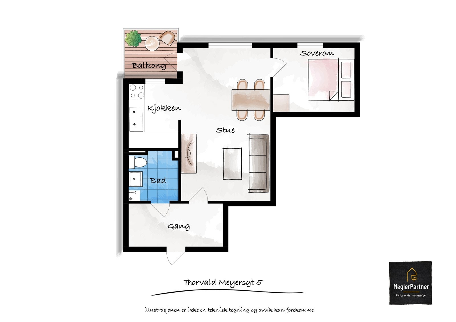 Målbar plantegning. Galleribilde