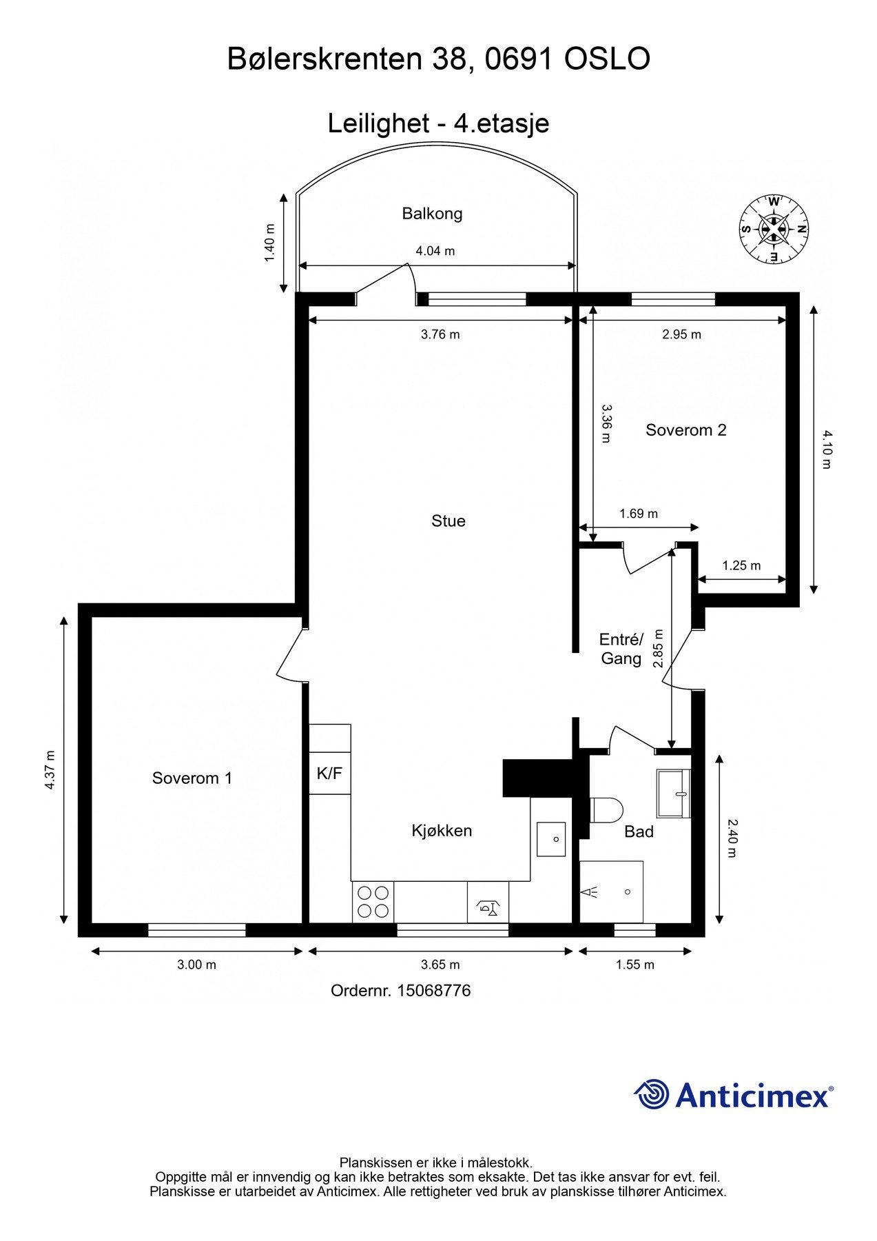 Plantegning Galleribilde