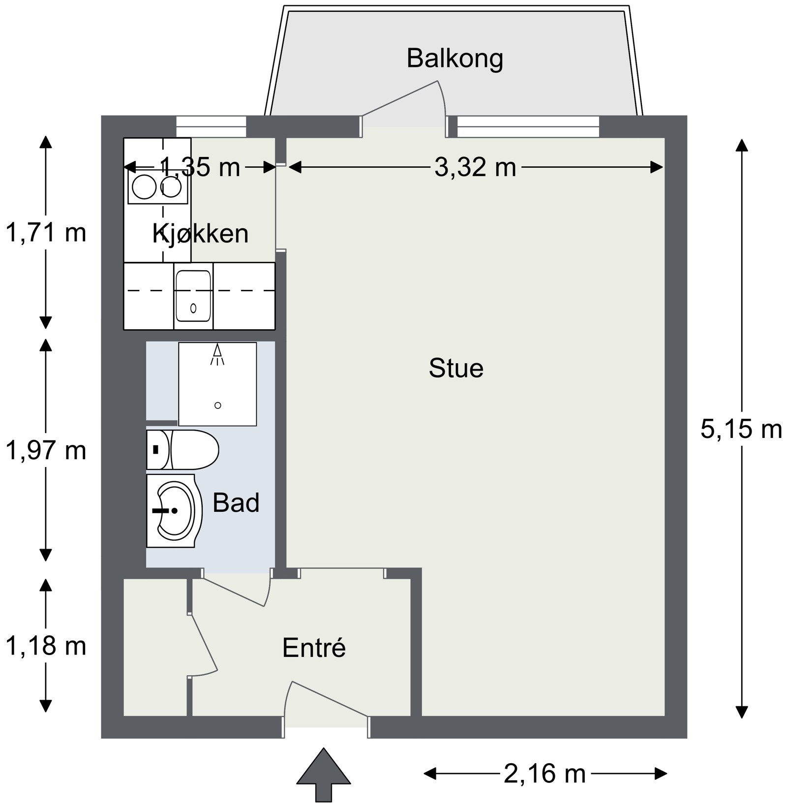 Plantegning 2. etasje Galleribilde
