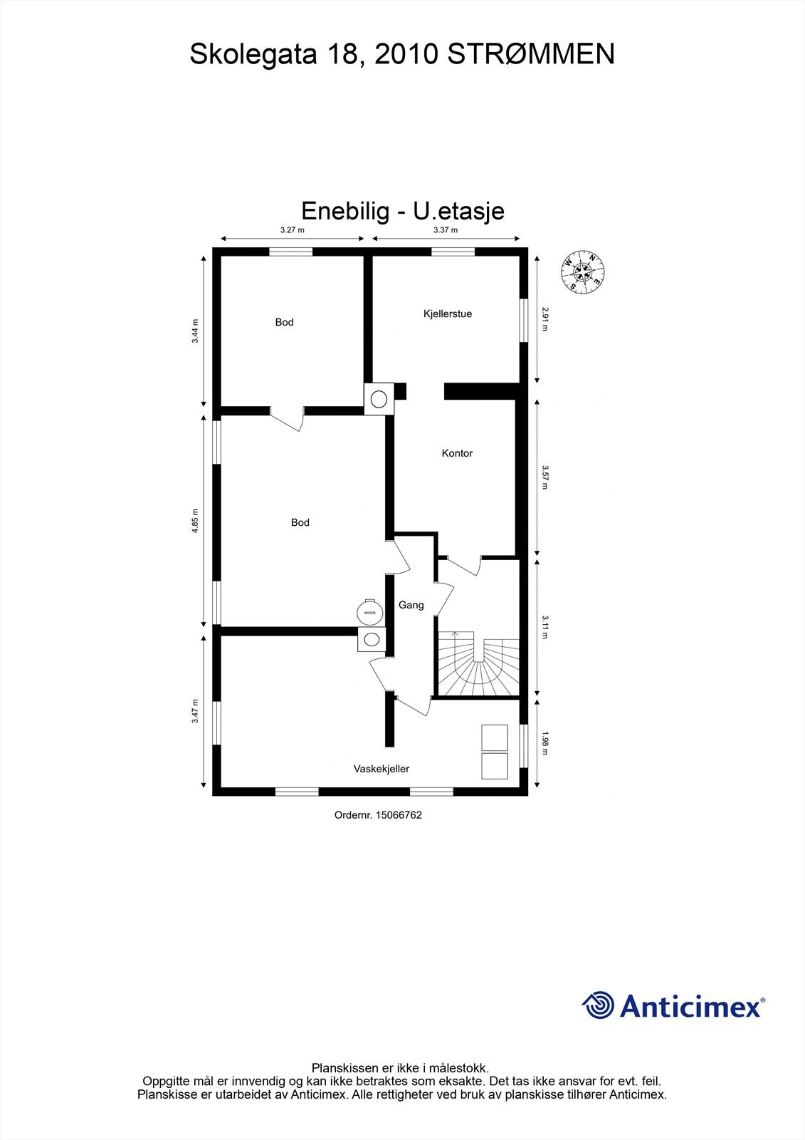 Plantegning - U.etasje Galleribilde
