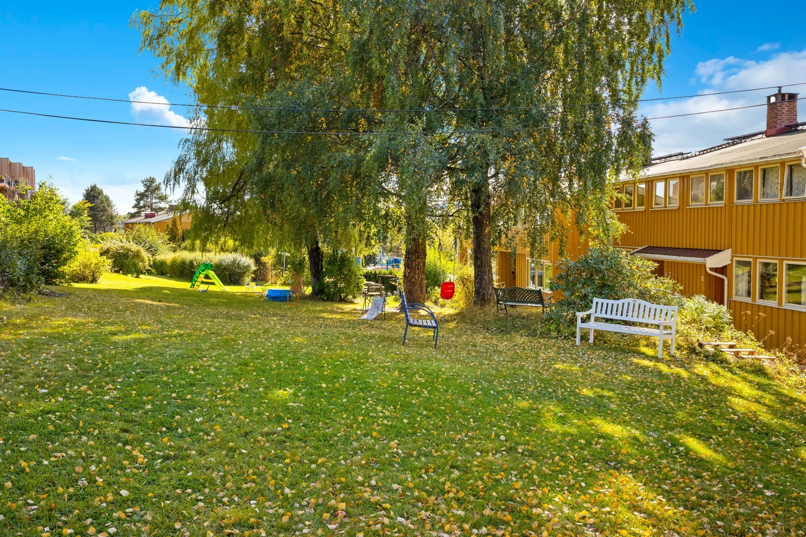 Askerjordet og Asker Hageby er et eldorado for barnefamilier - Hyggelig felles lekeplass Galleribilde