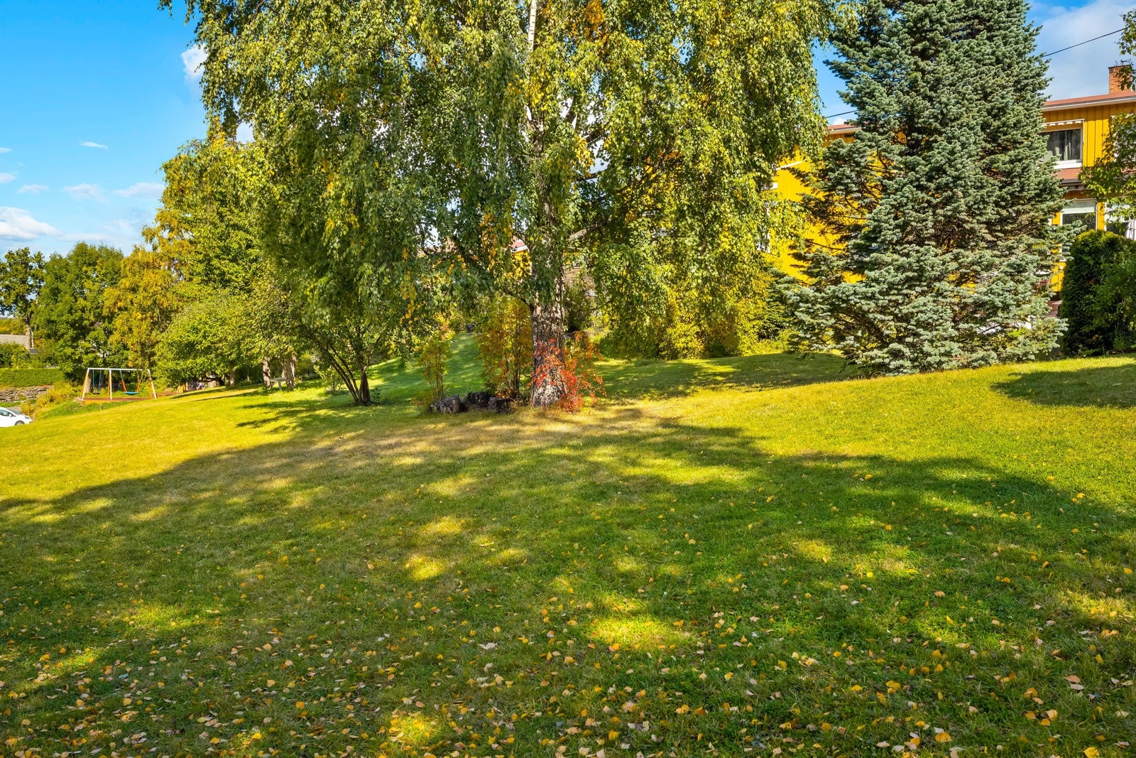 Askerjordet og Asker Hageby er et eldorado for barnefamilier - Hyggelig felles lekeplass Galleribilde