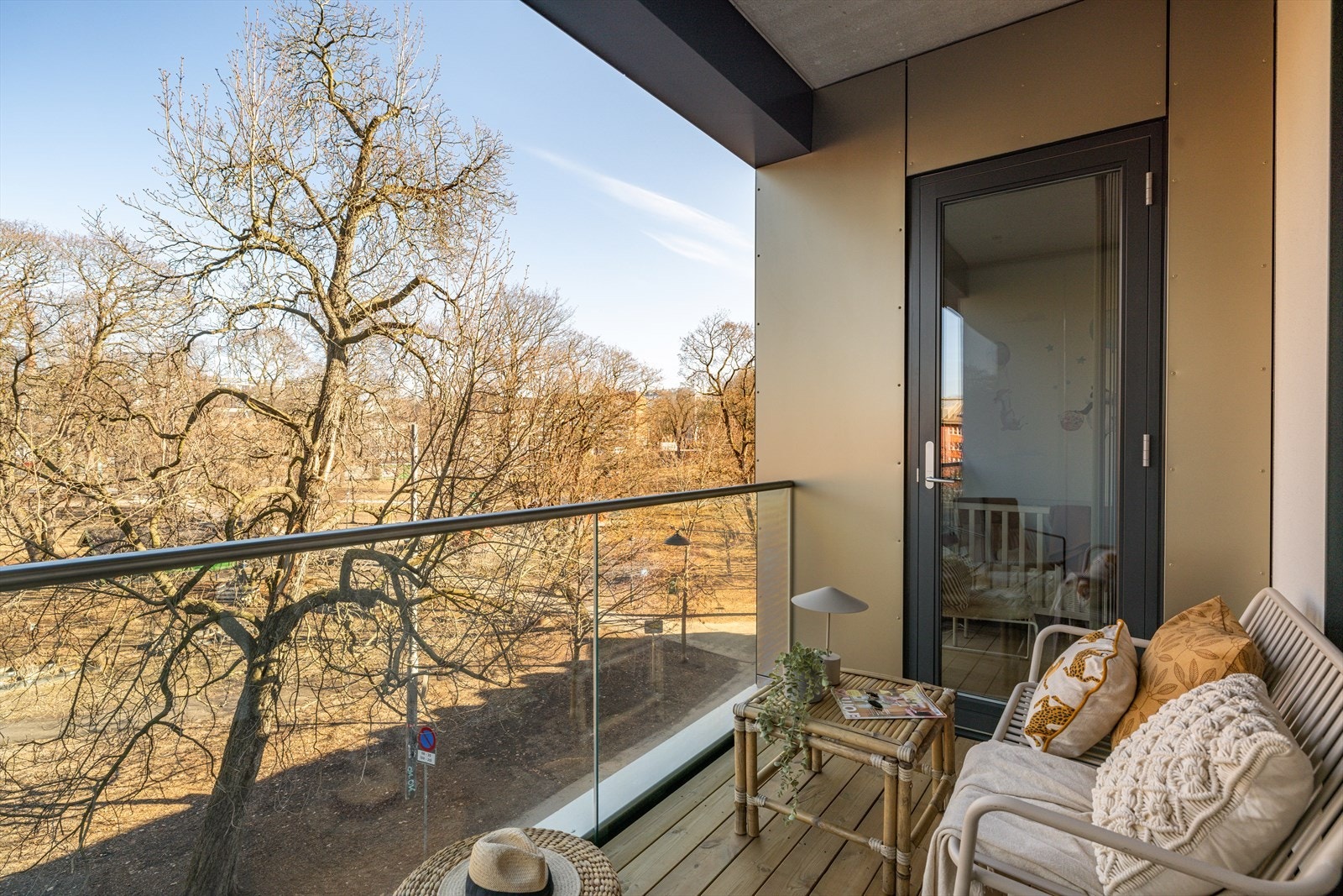 - Den andre balkongen vender mot Sofienbergparken - Galleribilde