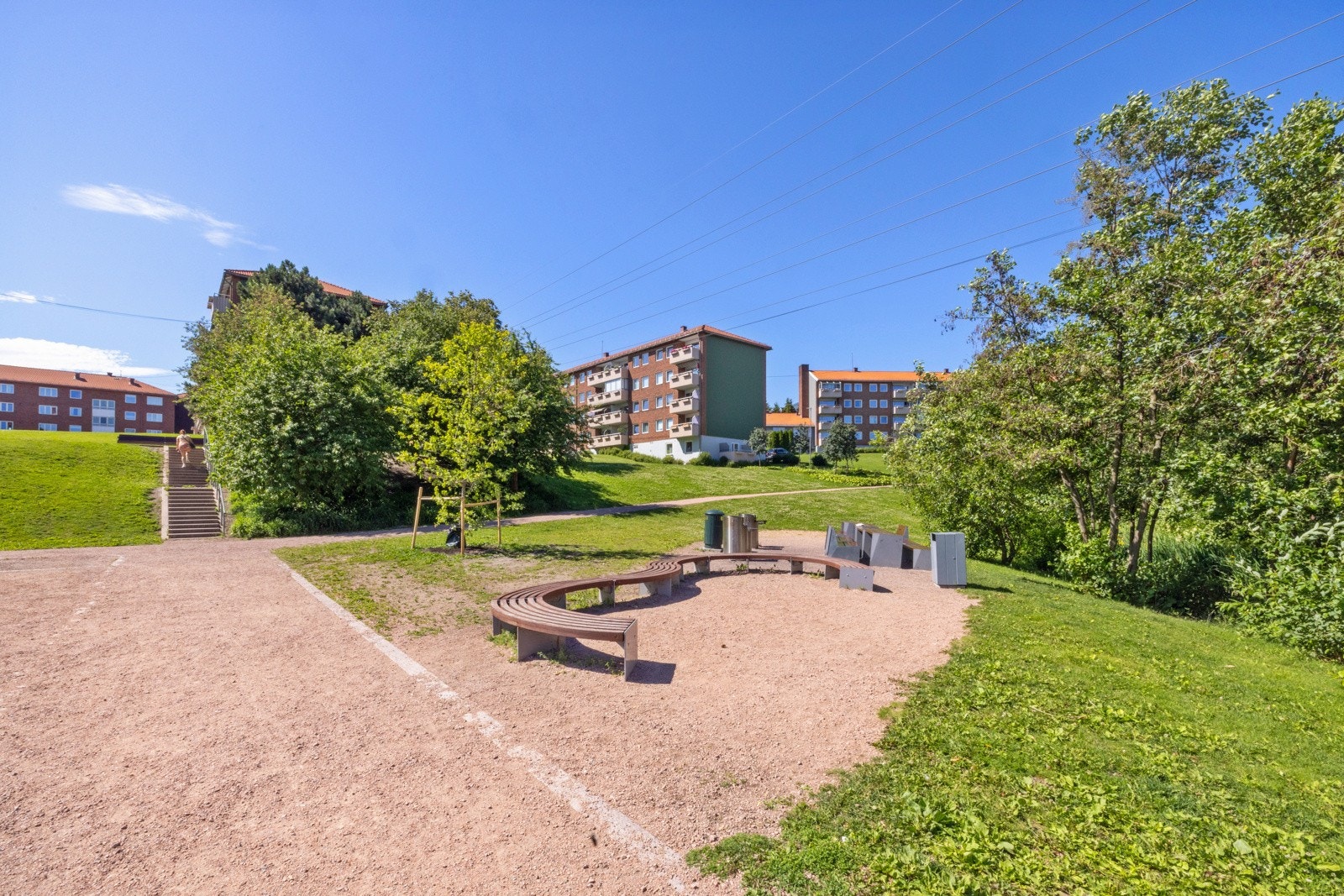 Parken er svært pent beplantet Galleribilde