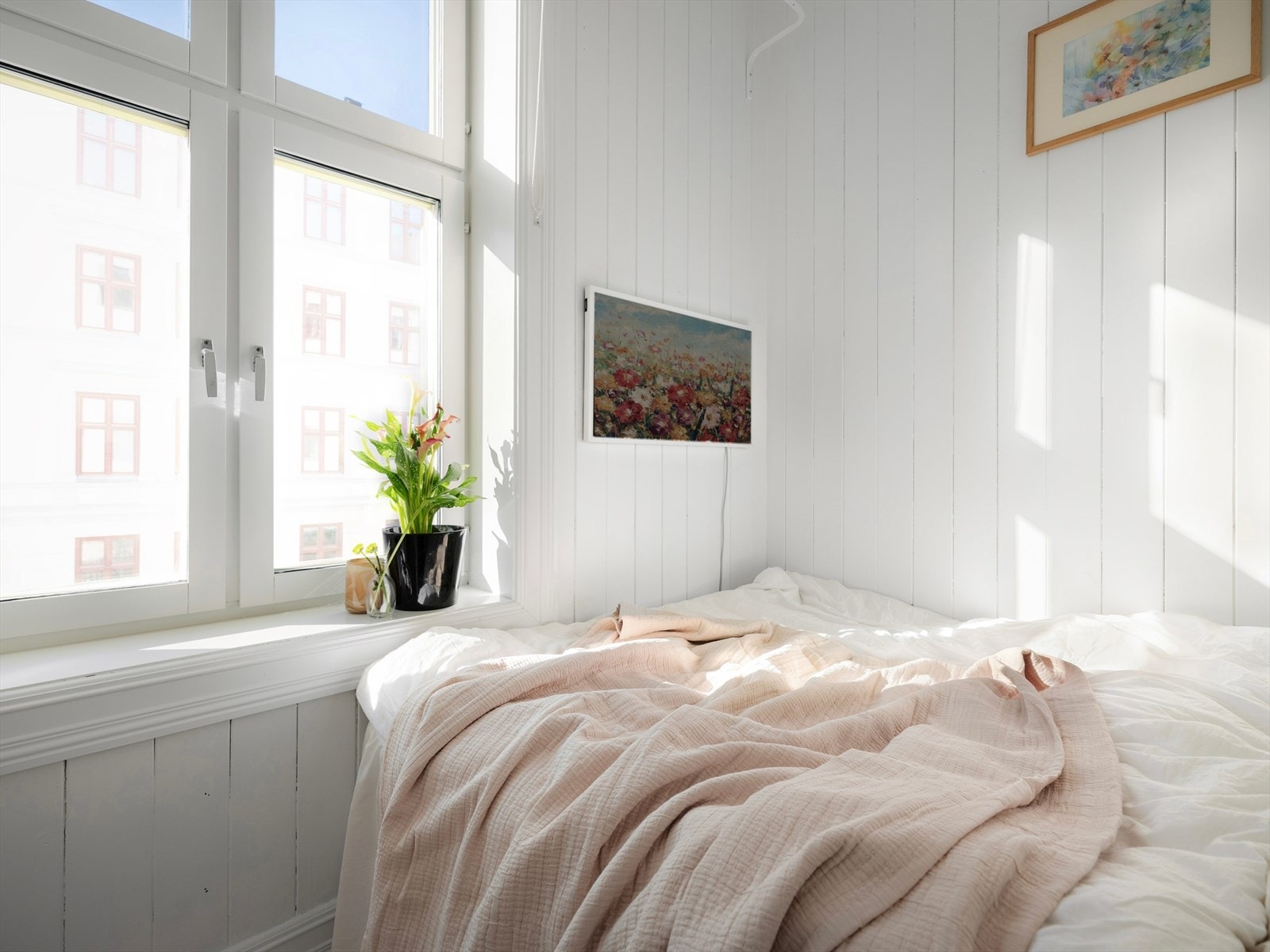 Det store vinduet gir rikelig med dagslys inn og gode luftingsmuligheter. Galleribilde