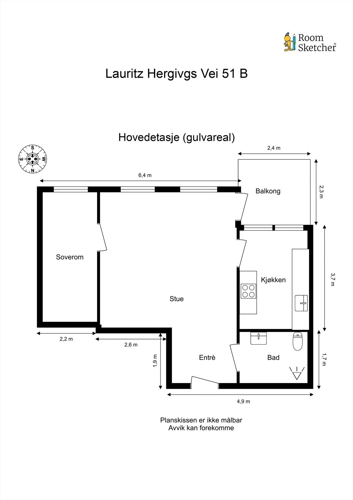 Planskisse Galleribilde